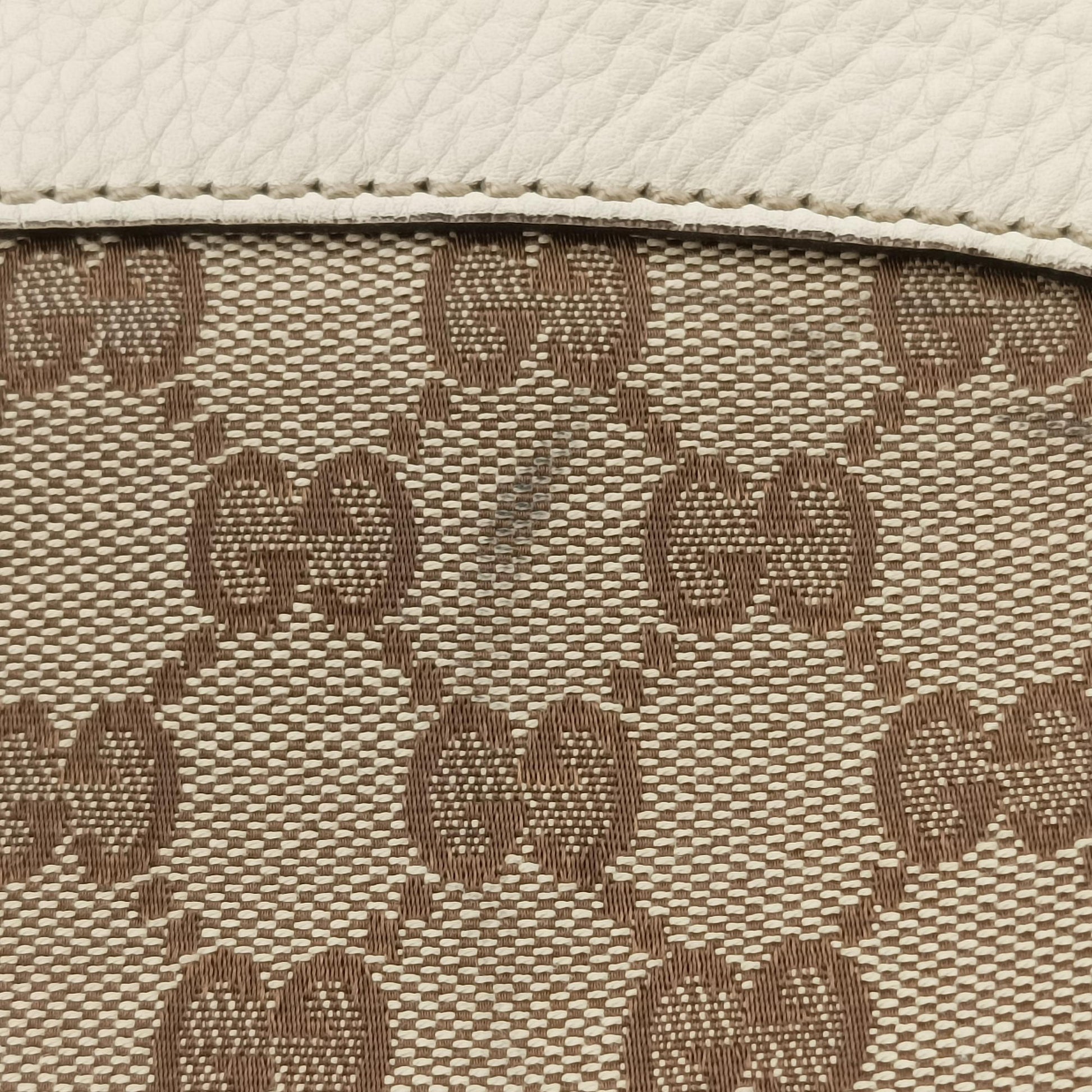Bamboo Beige×White Canvas×Leather 282315 B011336067バンブー ベージュ×ホワイト キャンバス×レザー 282315 B011336067