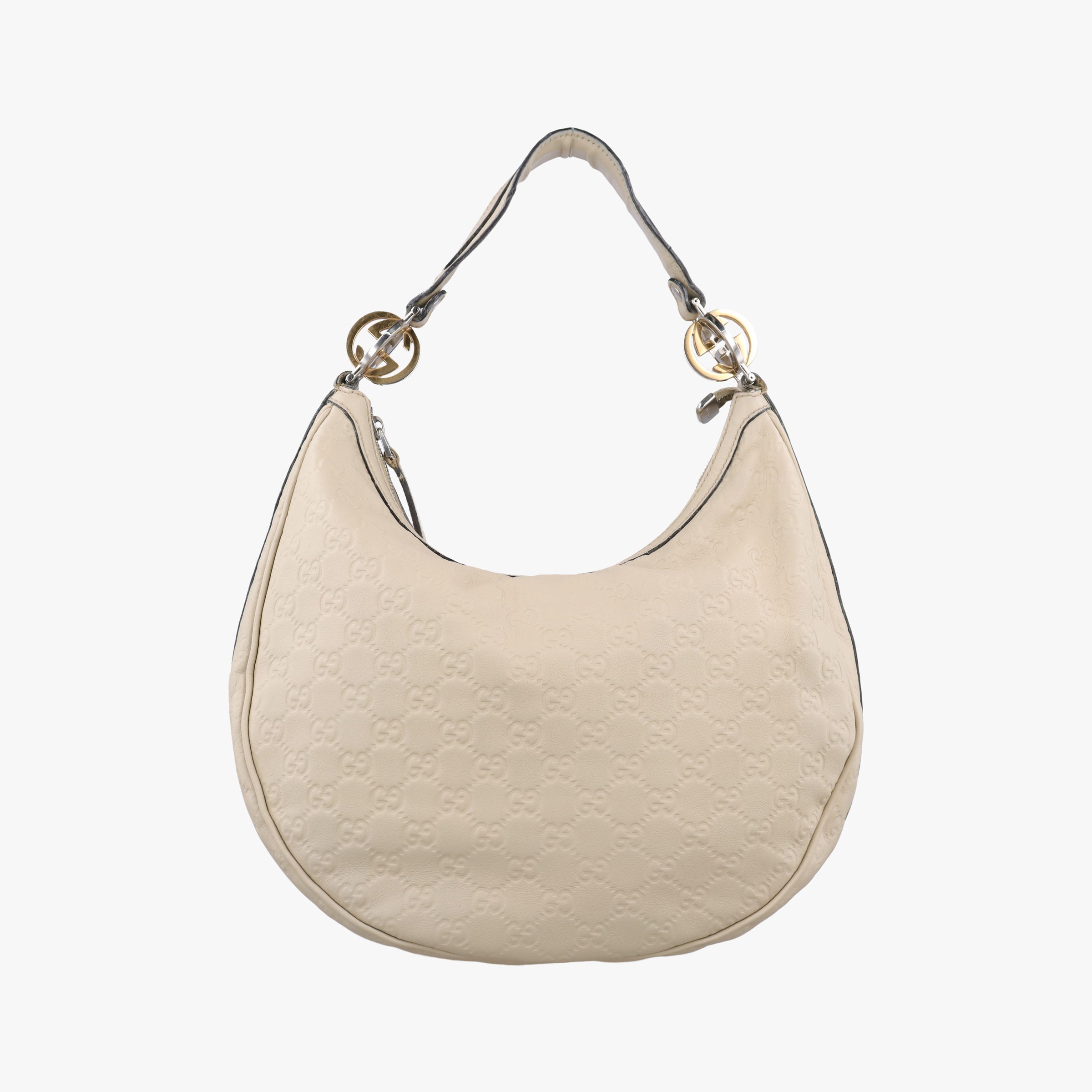 GG Twins Hobo White Leather 232962 B7930886GGツインズ ホワイト レザー 232962 B7930886
