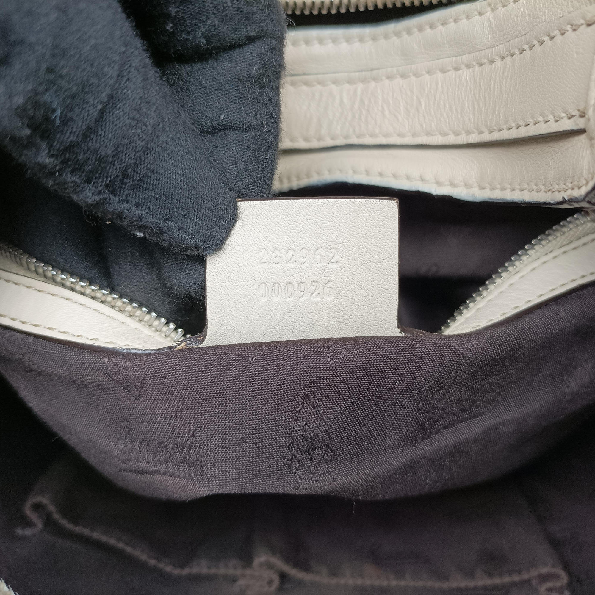 GG Twins Hobo White Leather 232962 B7930886GGツインズ ホワイト レザー 232962 B7930886