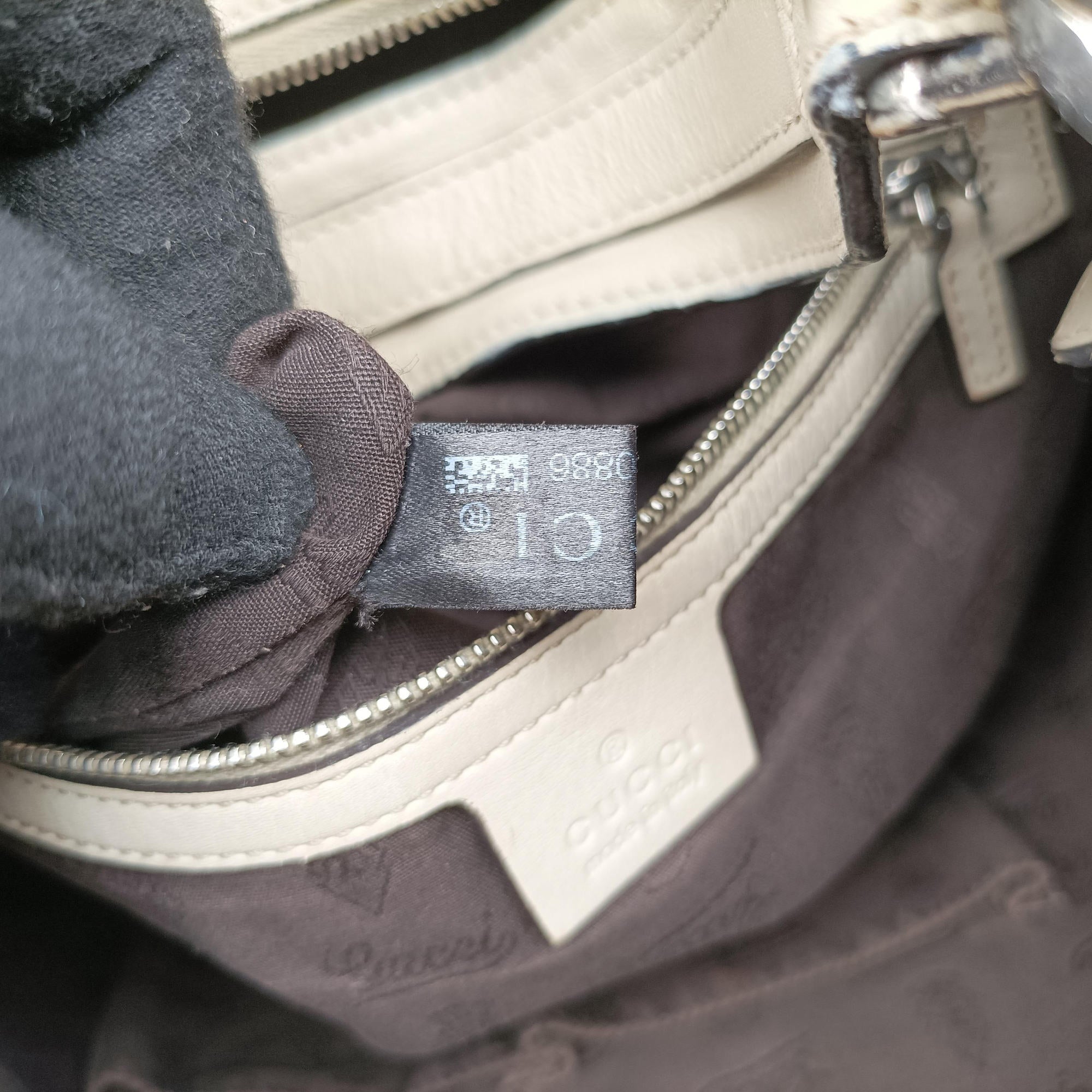 GG Twins Hobo White Leather 232962 B7930886GGツインズ ホワイト レザー 232962 B7930886