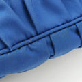 gathered bag Blue Nylon x leather 117ギャザーバッグ ブルー ナイロン×レザー 117
