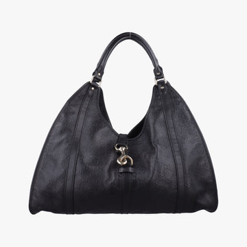 New Jackie Black Leather 203493 C3483222ニュージャッキー ブラック レザー 203493 C3483222