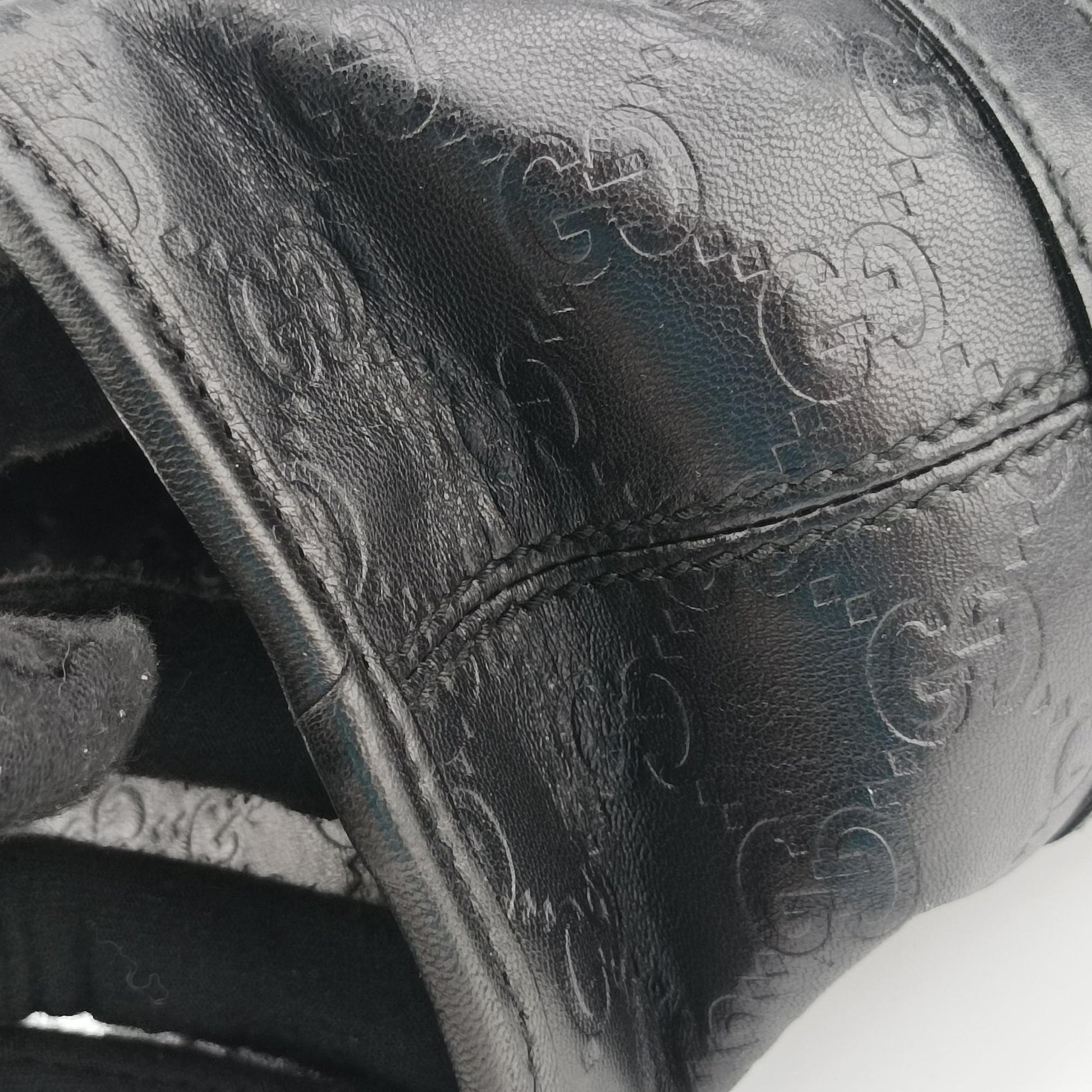 New Jackie Black Leather 203493 C3483222ニュージャッキー ブラック レザー 203493 C3483222
