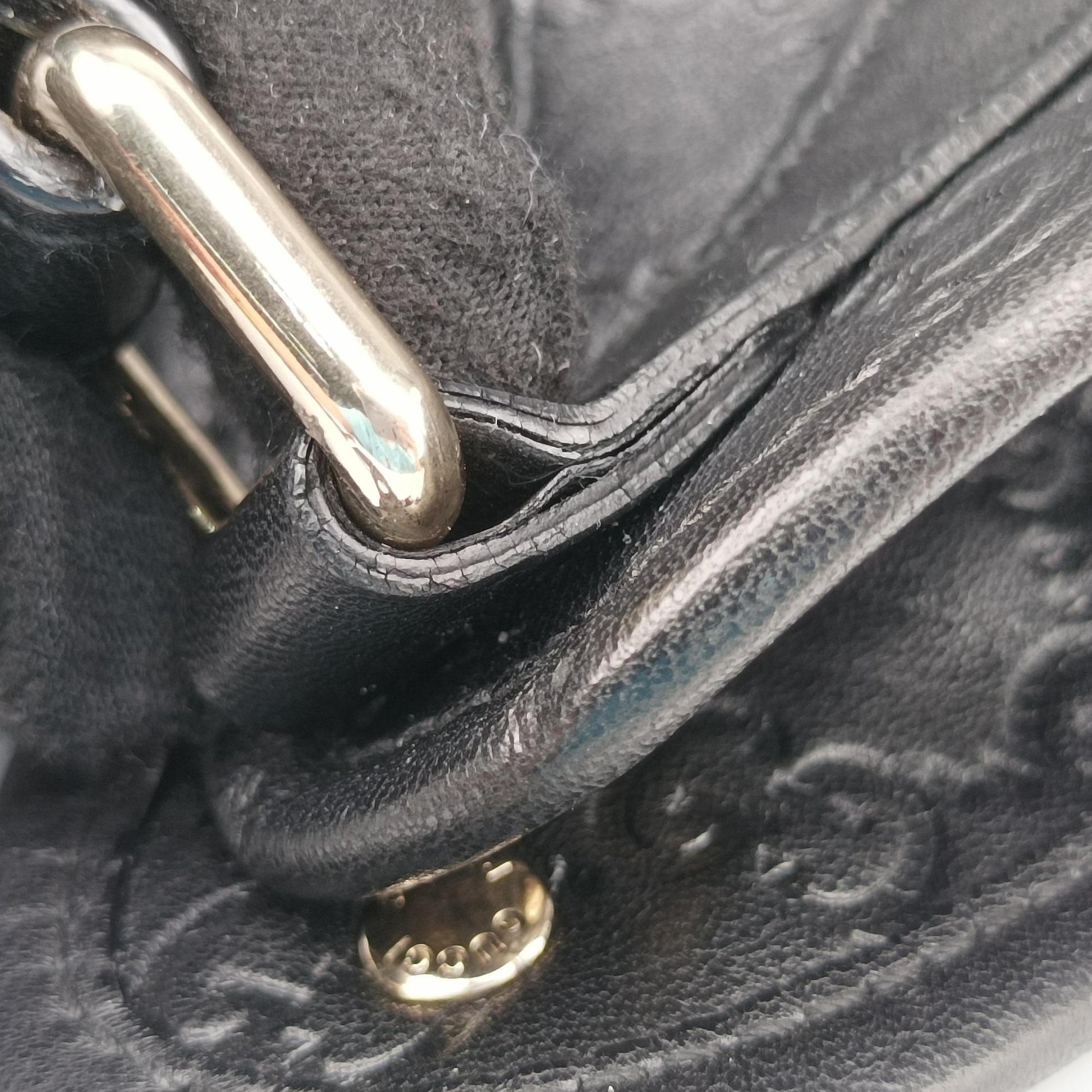 New Jackie Black Leather 203493 C3483222ニュージャッキー ブラック レザー 203493 C3483222