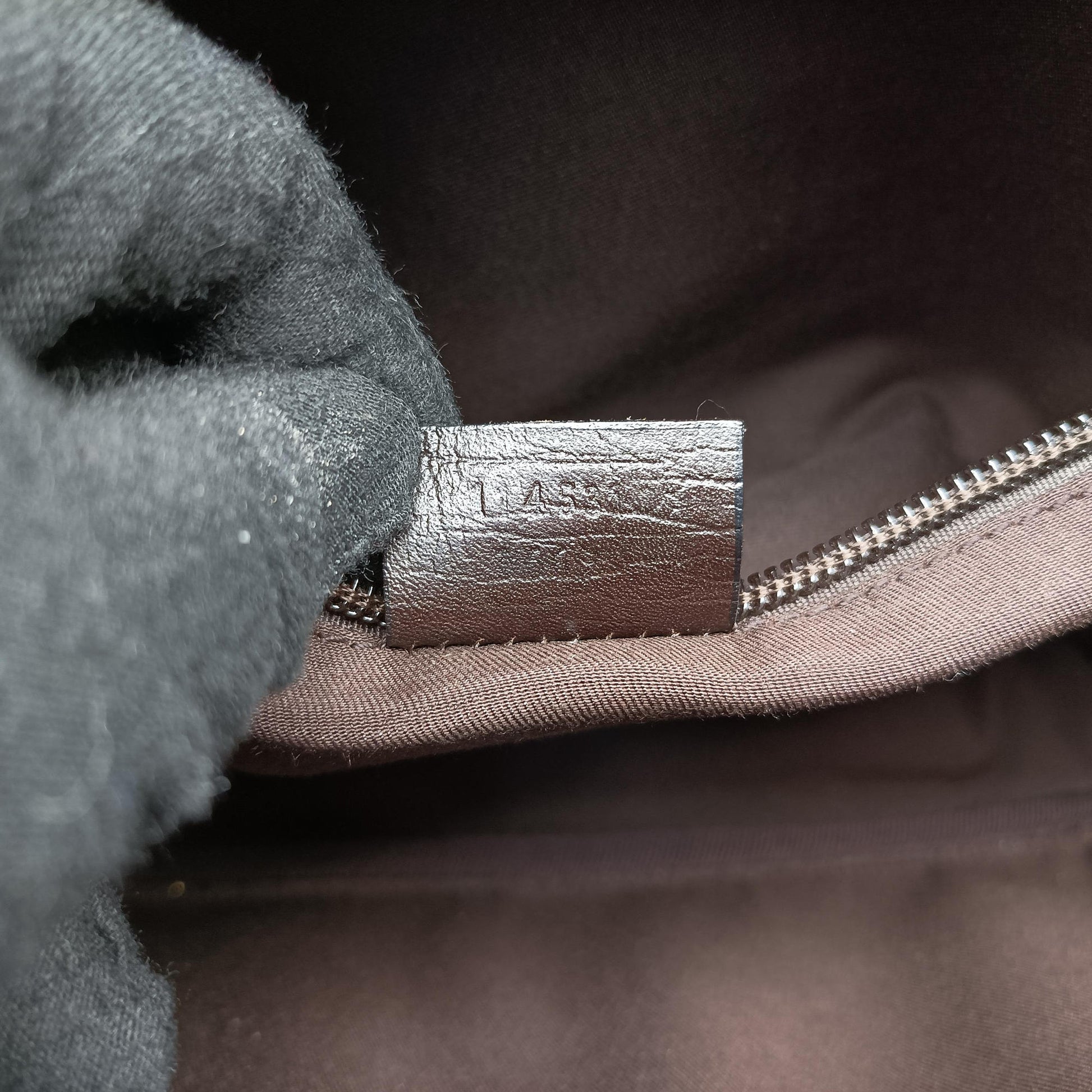 GG Plus Brownxbeige PVC coated canvasxLeather 114531 GGプラス ブラウンxベージュ PVCコーティングキャンバスxレザー 114531 