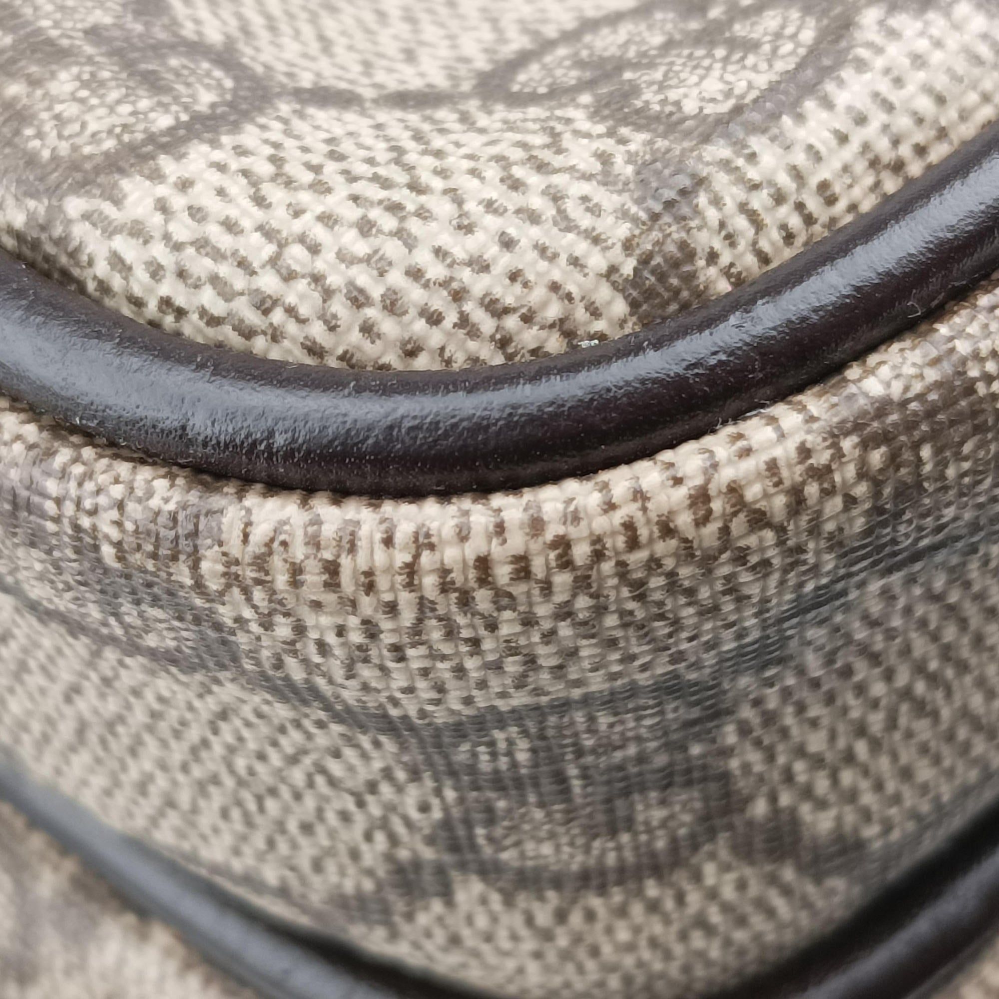 GG Plus Brownxbeige PVC coated canvasxLeather 114531 GGプラス ブラウンxベージュ PVCコーティングキャンバスxレザー 114531 