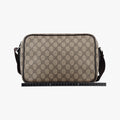 GG Plus Brownxbeige PVC coated canvasxLeather 114531 GGプラス ブラウンxベージュ PVCコーティングキャンバスxレザー 114531 