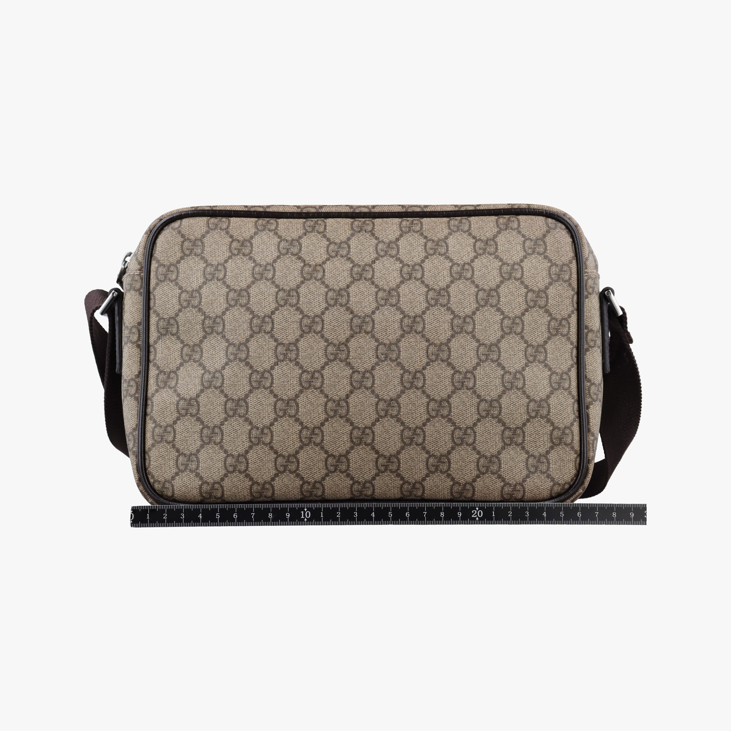 GG Plus Brownxbeige PVC coated canvasxLeather 114531 GGプラス ブラウンxベージュ PVCコーティングキャンバスxレザー 114531 
