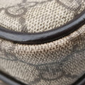 GG Plus Brownxbeige PVC coated canvasxLeather 114531 GGプラス ブラウンxベージュ PVCコーティングキャンバスxレザー 114531 