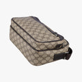 GG Plus Brownxbeige PVC coated canvasxLeather 114531 GGプラス ブラウンxベージュ PVCコーティングキャンバスxレザー 114531 