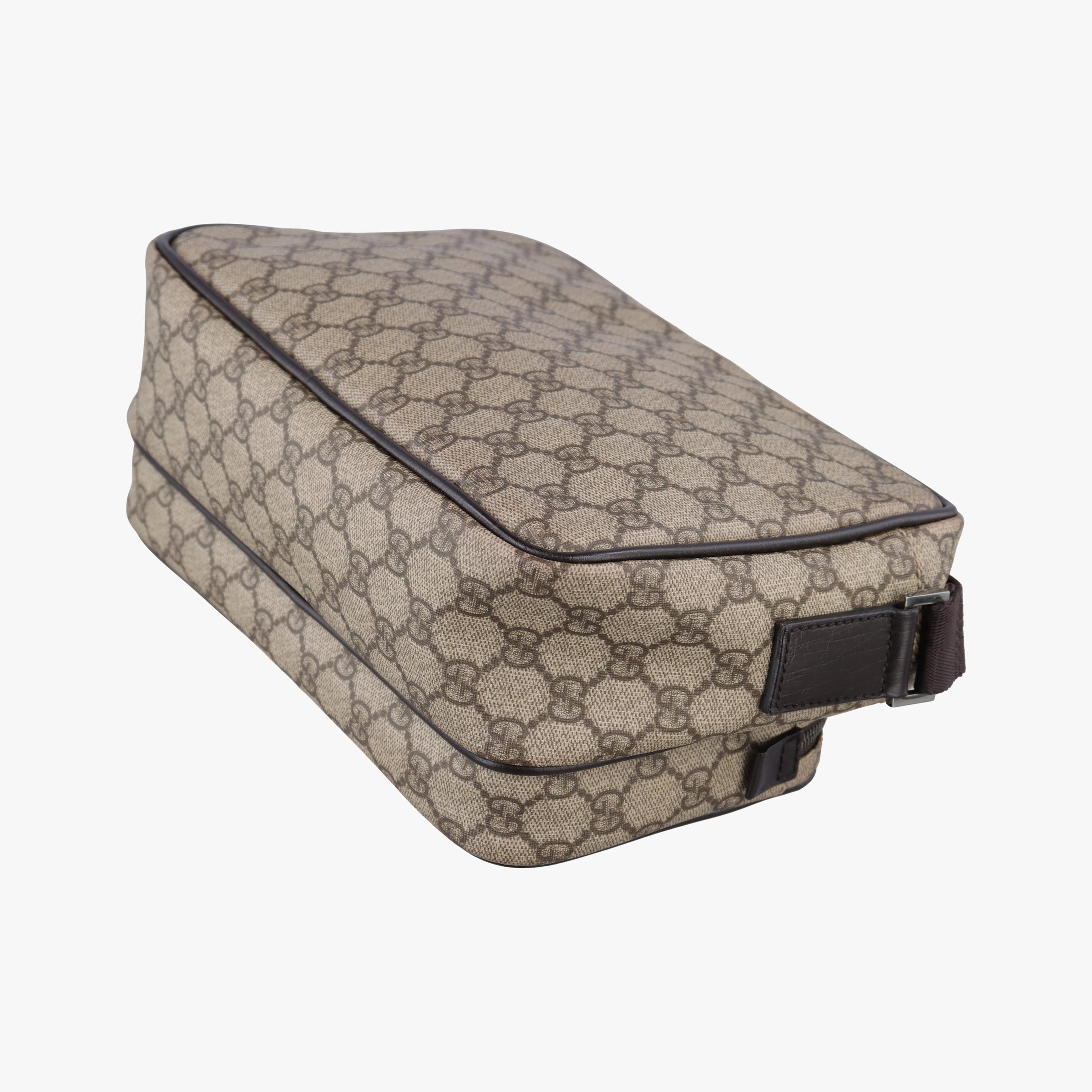 GG Plus Brownxbeige PVC coated canvasxLeather 114531 GGプラス ブラウンxベージュ PVCコーティングキャンバスxレザー 114531 