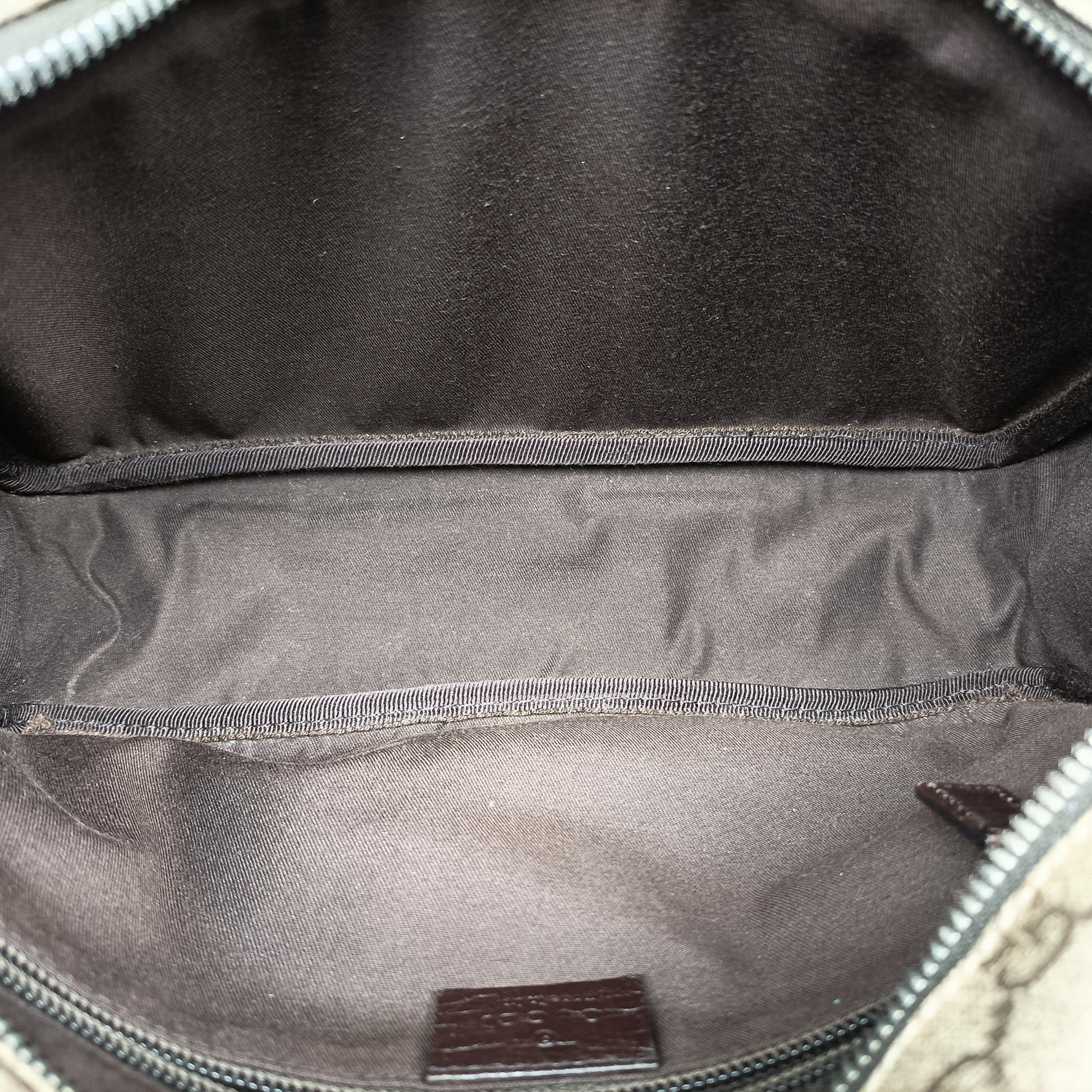 GG Plus Brownxbeige PVC coated canvasxLeather 114531 GGプラス ブラウンxベージュ PVCコーティングキャンバスxレザー 114531 