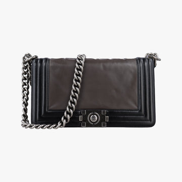 BOY CHANEL Black×Brown Leather A66713 15338644ボーイシャネル ブラック×ブラウン レザー A66713 15338644