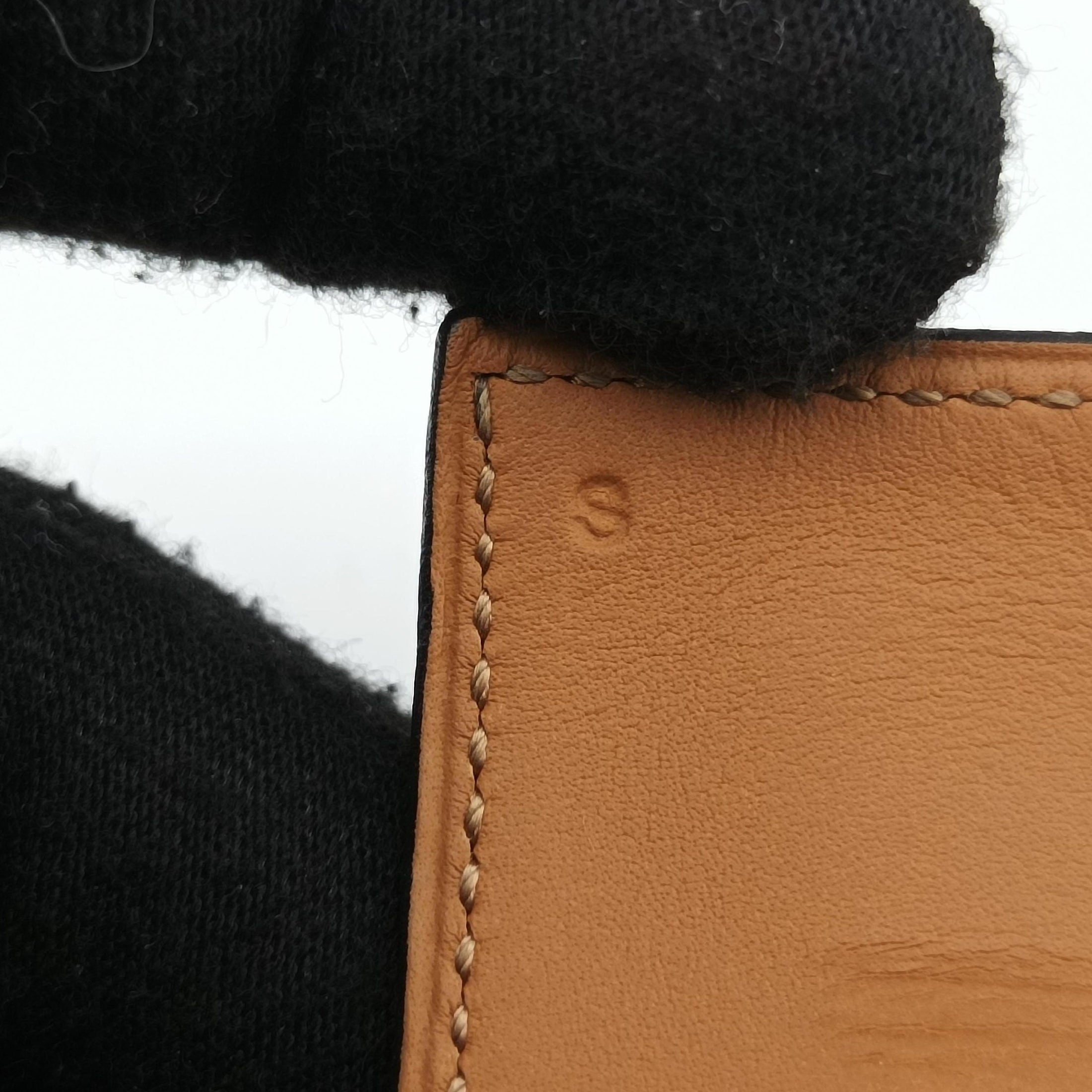 Collier de Chien Black×silver Leather×GP S □R S1コリエ ド シアン ブラック×シルバー レザー×GP S □R S1