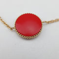 Rose des Vents medallion　 Red×rose golden AU750 125093ローズデヴァン メダリオン レッド×ローズゴールド AU750 125093