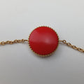 Rose des Vents medallion　 Red×rose golden AU750 125093ローズデヴァン メダリオン レッド×ローズゴールド AU750 125093