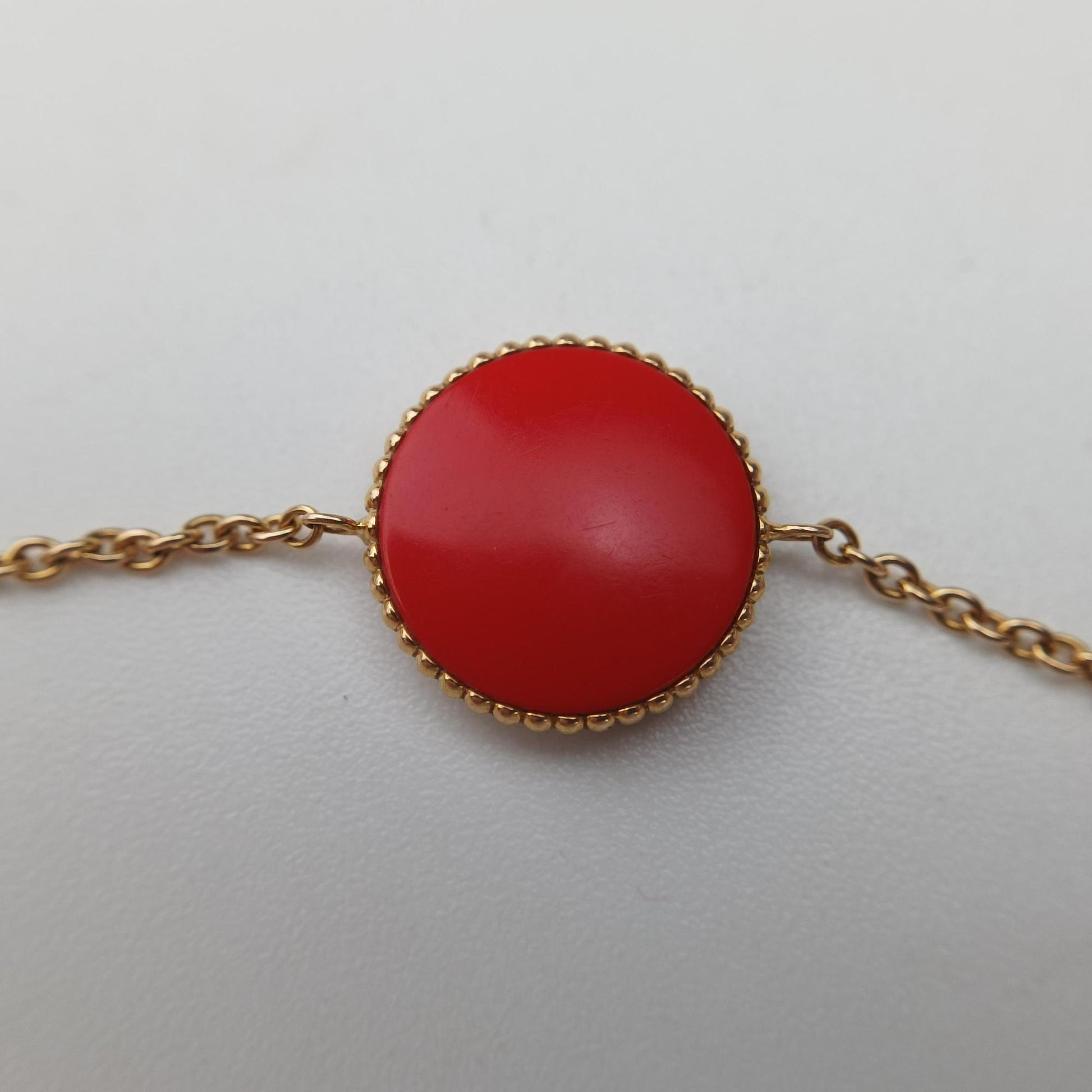 Rose des Vents medallion　 Red×rose golden AU750 125093ローズデヴァン メダリオン レッド×ローズゴールド AU750 125093