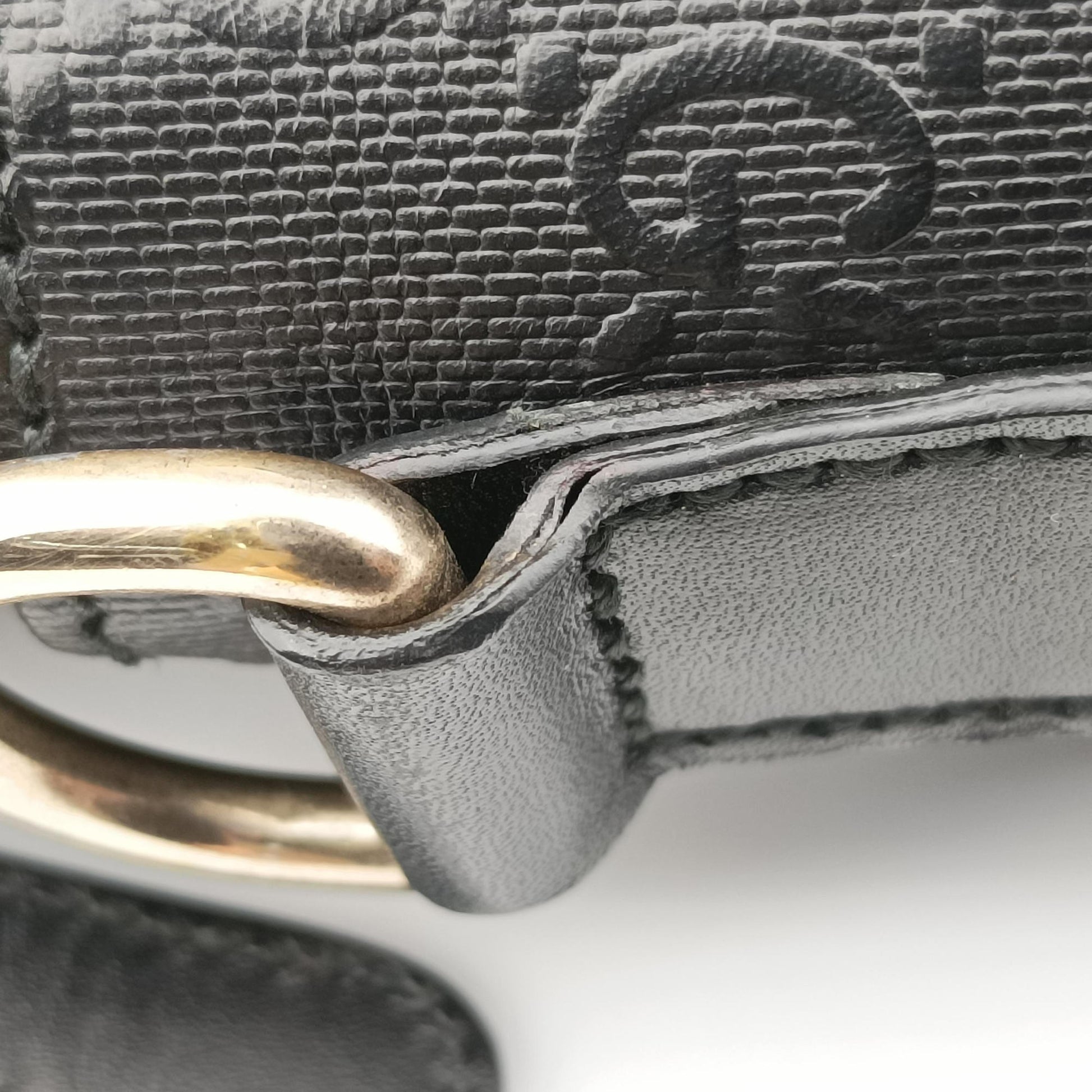 Guccissima Briefcase Black Leather 208463 F017516747グッチシマ ブリーフケース ブラック レザー 208463 F017516747