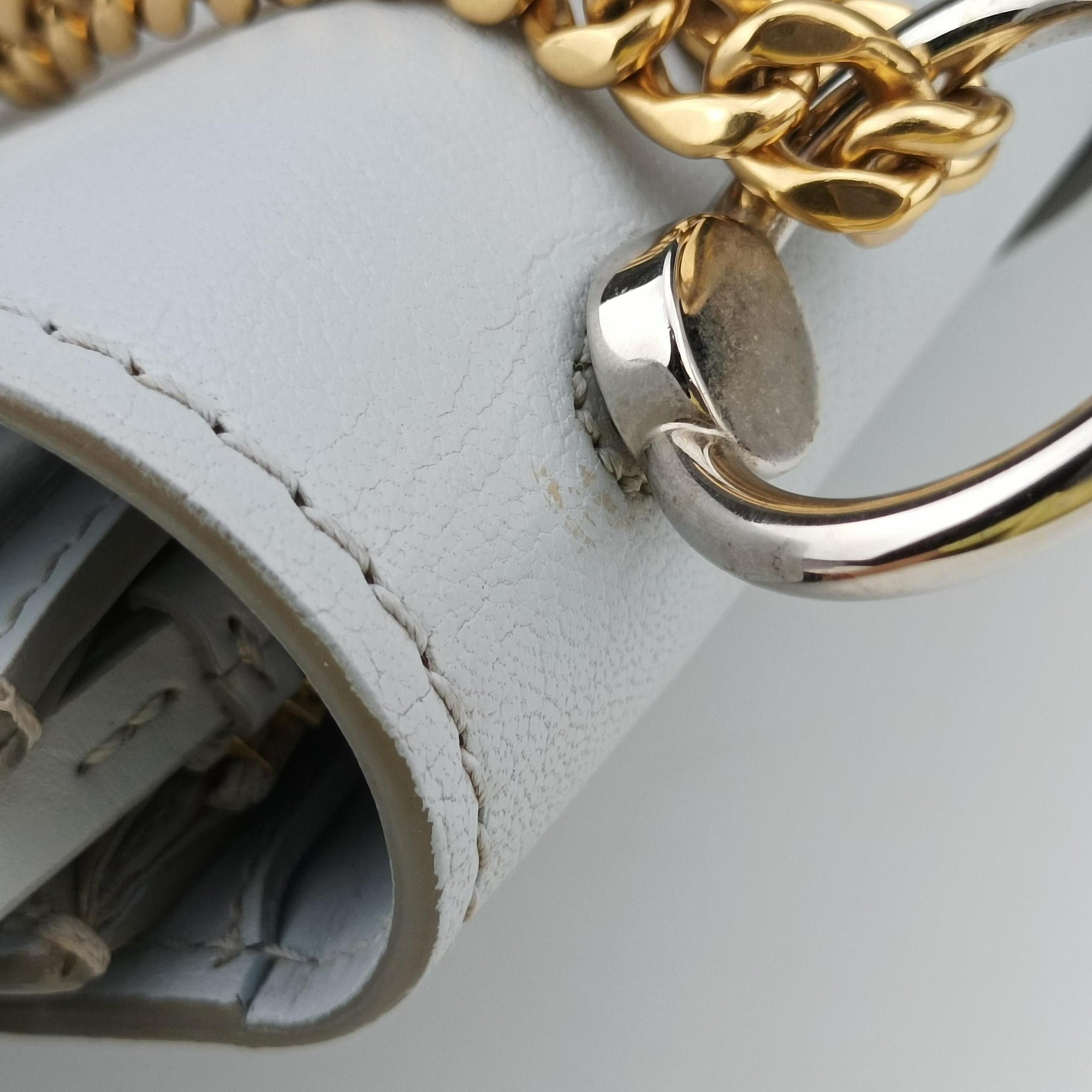 Abbey Chain Mini Light Blue Leather 04195765-9アビー チェーン ミニ ライトブルー レザー 04195765-9