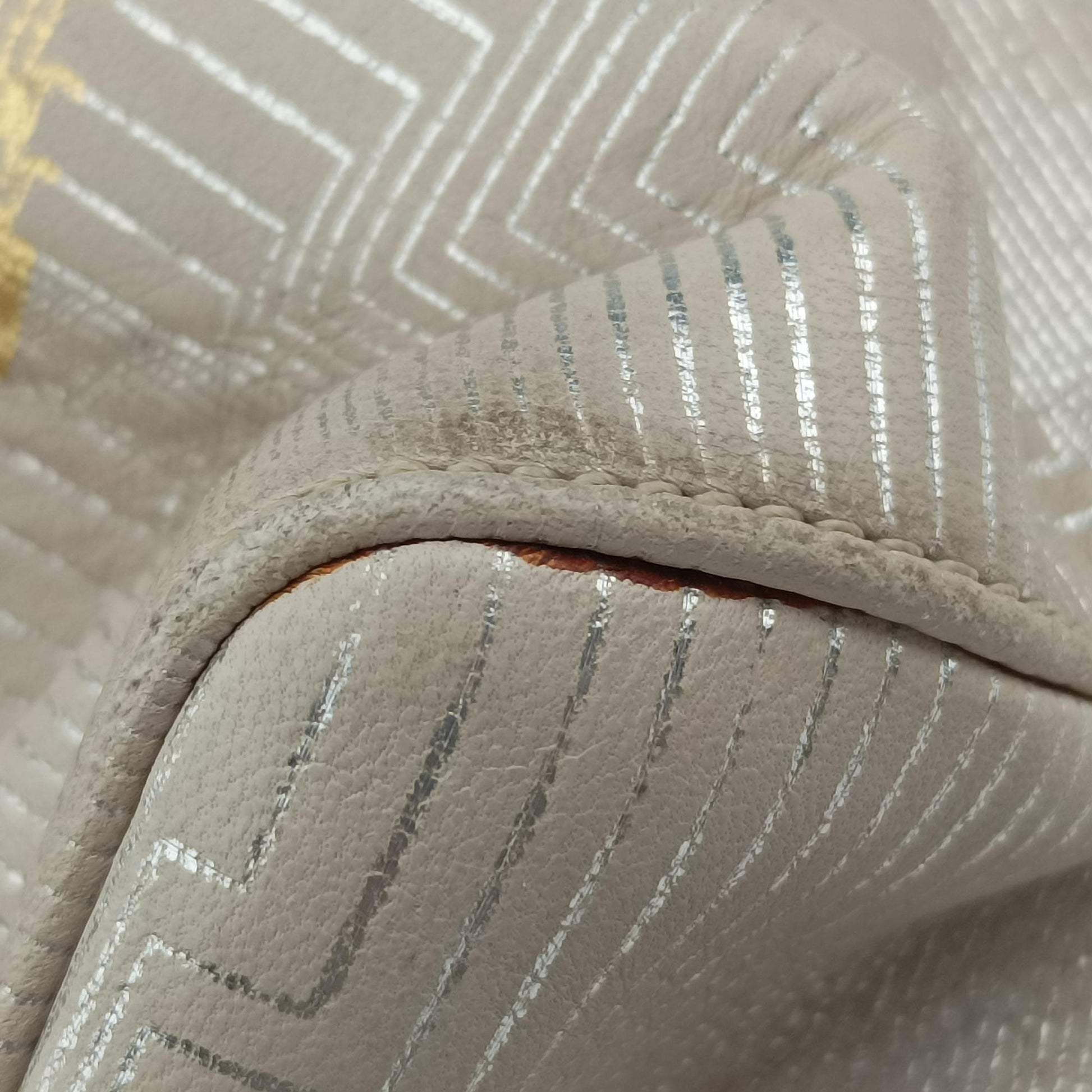 Bento Box Beige×Golden Canvas×Leather 101633 10163350002ベントー ボックス ベージュ×ゴールド キャンバス×レザー 101633 10163350002