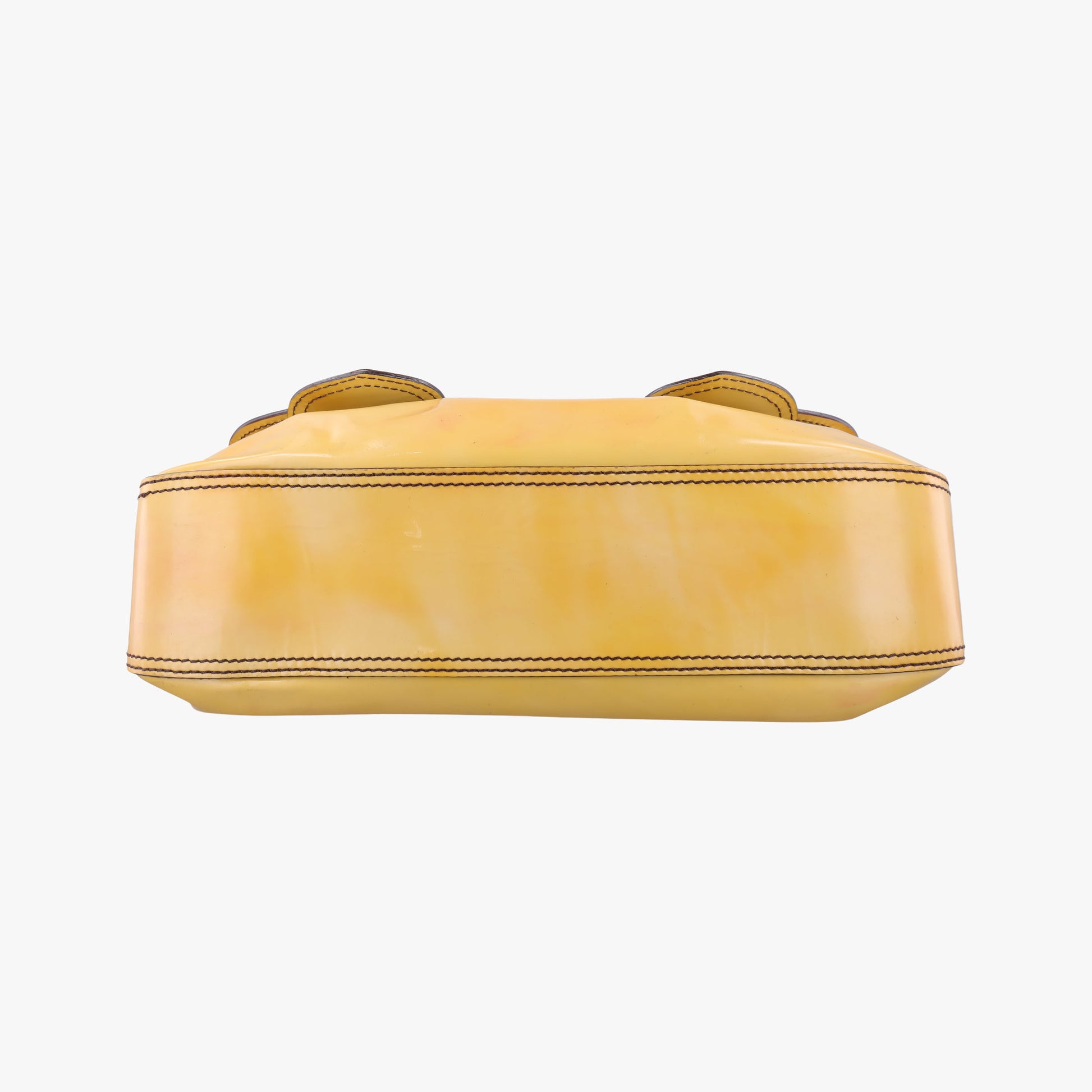 B Bag Yellow Patent Leather 8BN165 2415-8BN165-UNU-098Bバッグ イエロー レザー 8BN165 2415-8BN165-UNU-098