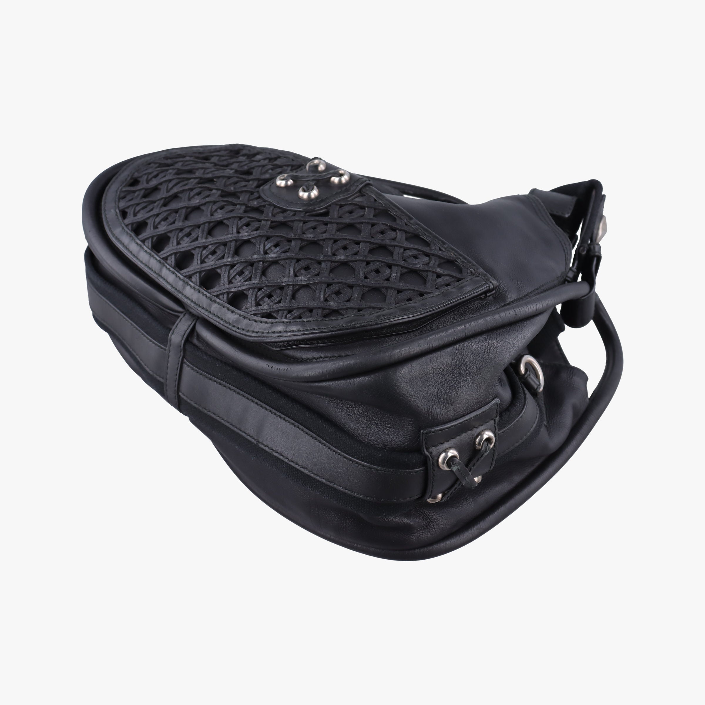 Lattice Messenger Black leather 13-MA-0140ラティスメッセンジャー ブラック レザー 13-MA-0140