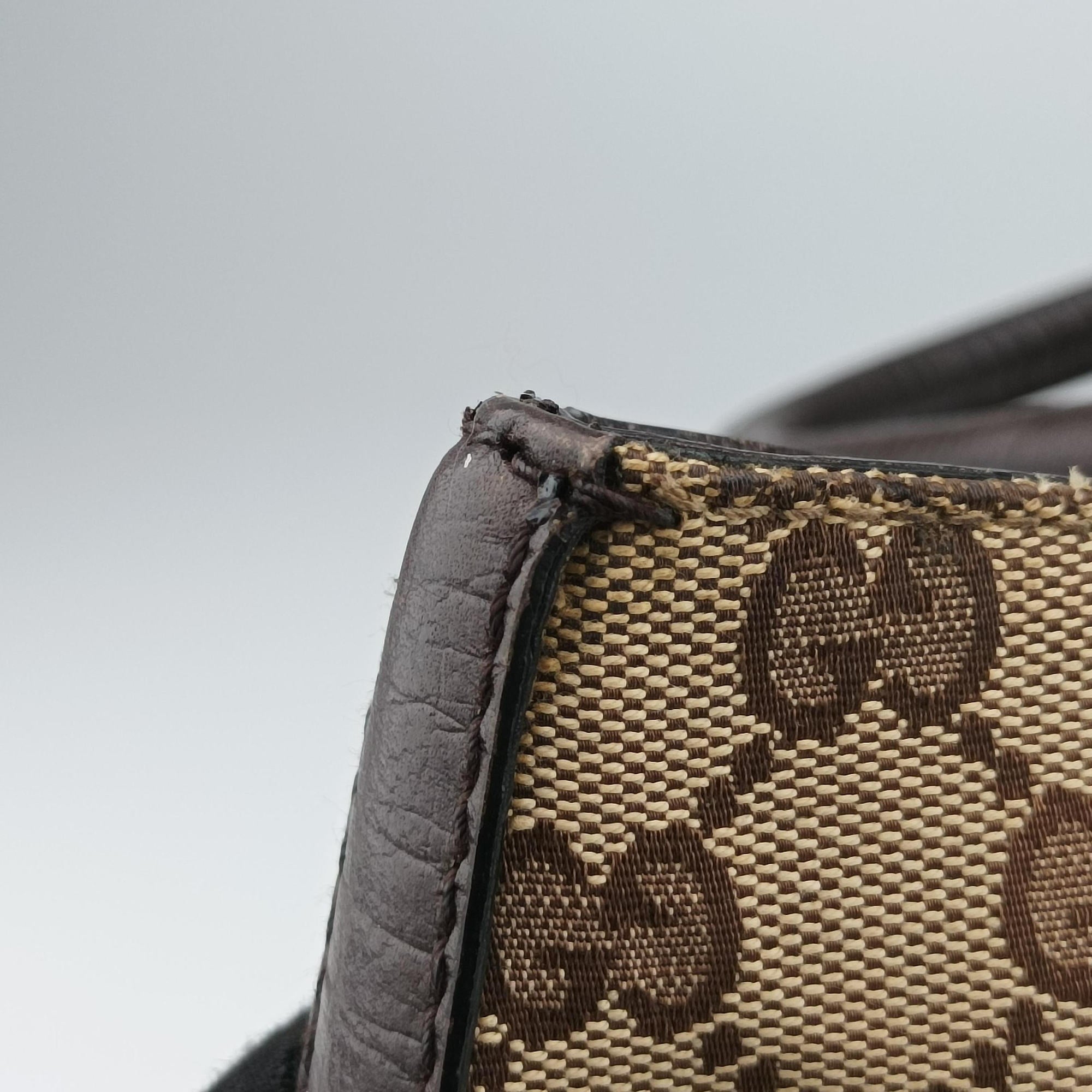 Horsebit Hasler beige×Brown canvas×leather 137385 ホースビット ハスラー ベージュ×ブラウン キャンバス×レザー 137385 