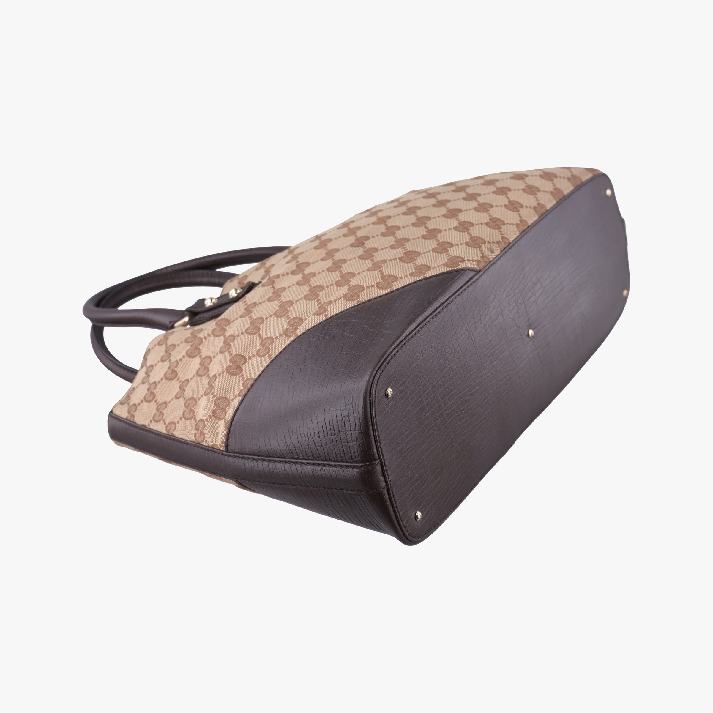 Horsebit Hasler beige×Brown canvas×leather 137385 ホースビット ハスラー ベージュ×ブラウン キャンバス×レザー 137385 