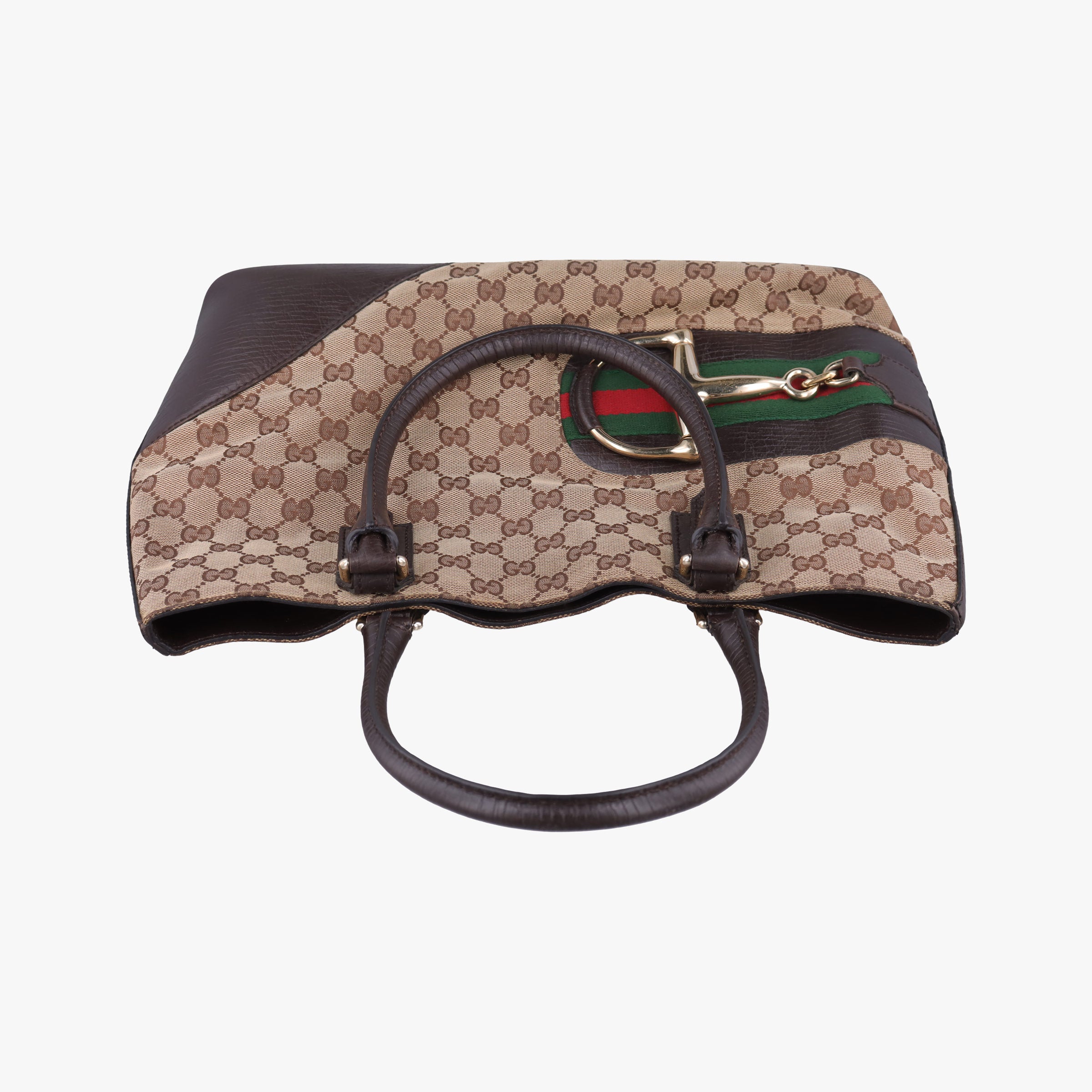 Horsebit Hasler beige×Brown canvas×leather 137385 ホースビット ハスラー ベージュ×ブラウン キャンバス×レザー 137385 