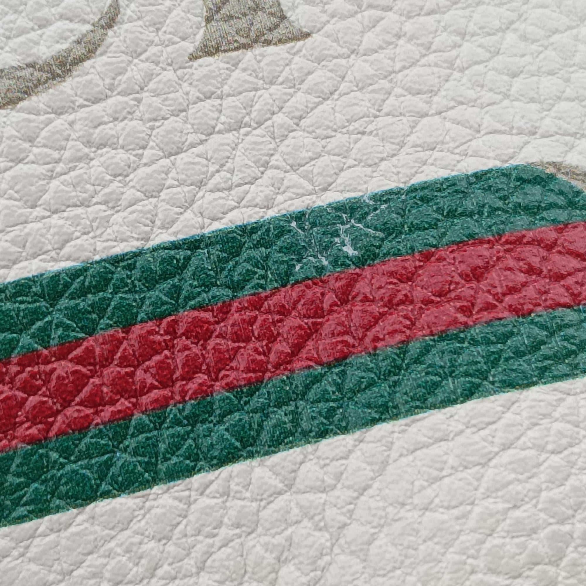 Gucci Print White Leather 527792 E027889335グッチプリント ホワイト レザー 527792 E027889335