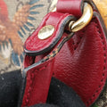 GG SUPREME Beige × Dark Brown × Multi PVC coated canvas×Leather 409529 A109545165GGスプリーム ベージュ×ダークブラウン×マルチ PVCコーティングキャンバス×レザー 409529 A109545165