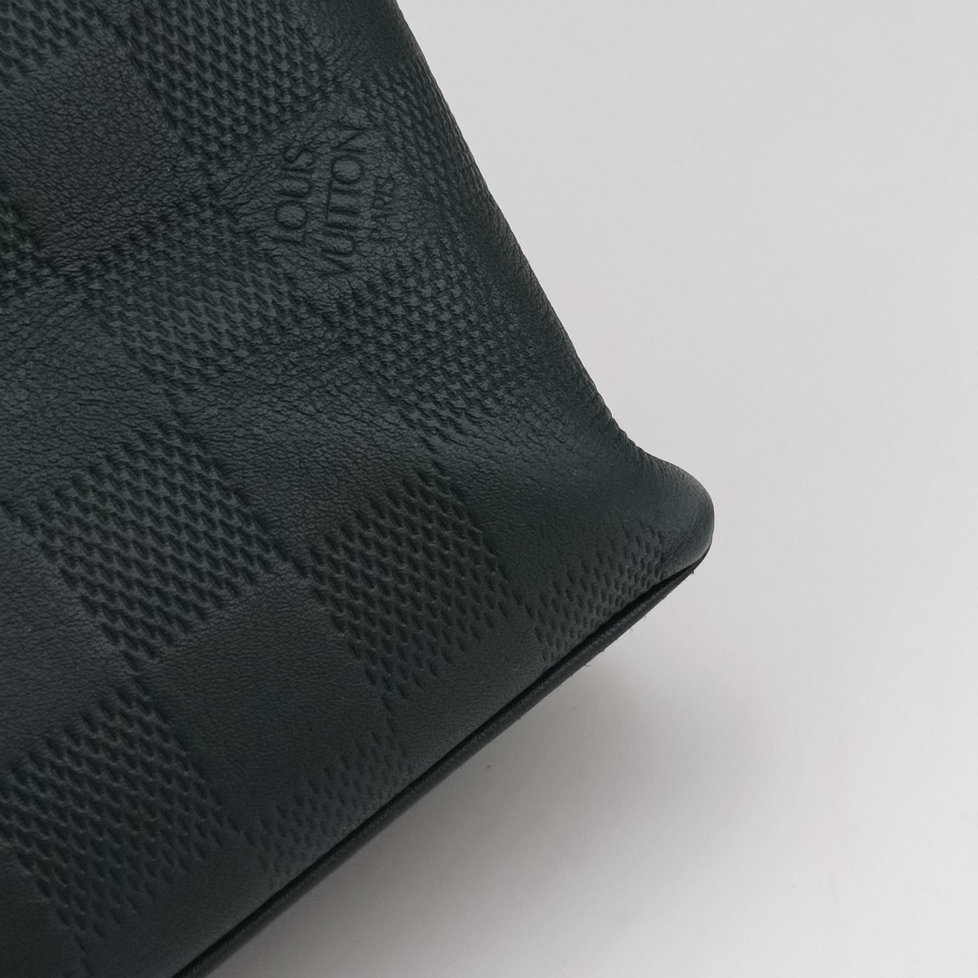 Porte Documents Jour Noir Damier Graphite N48224 CA2134ポルトドキュマン ジュール ノワール ダミエ グラフィット N48224 CA2134