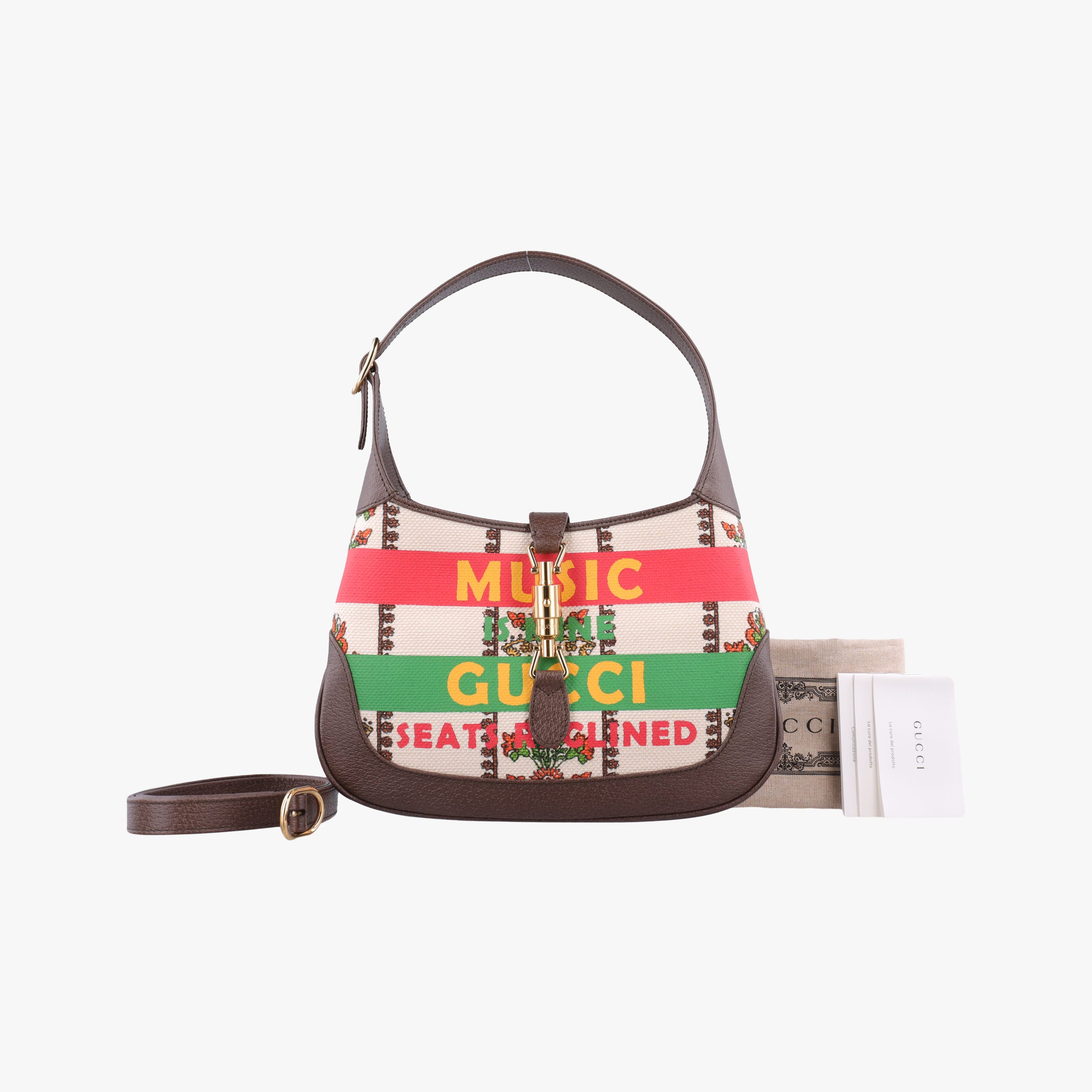 Jackie 1961 Music Is Mine Multicolour canvas×leather 636706 B035810545ジャッキー 1961 ミュージック イズ マイン マルチカラー キャンバス×レザー 636706 B035810545