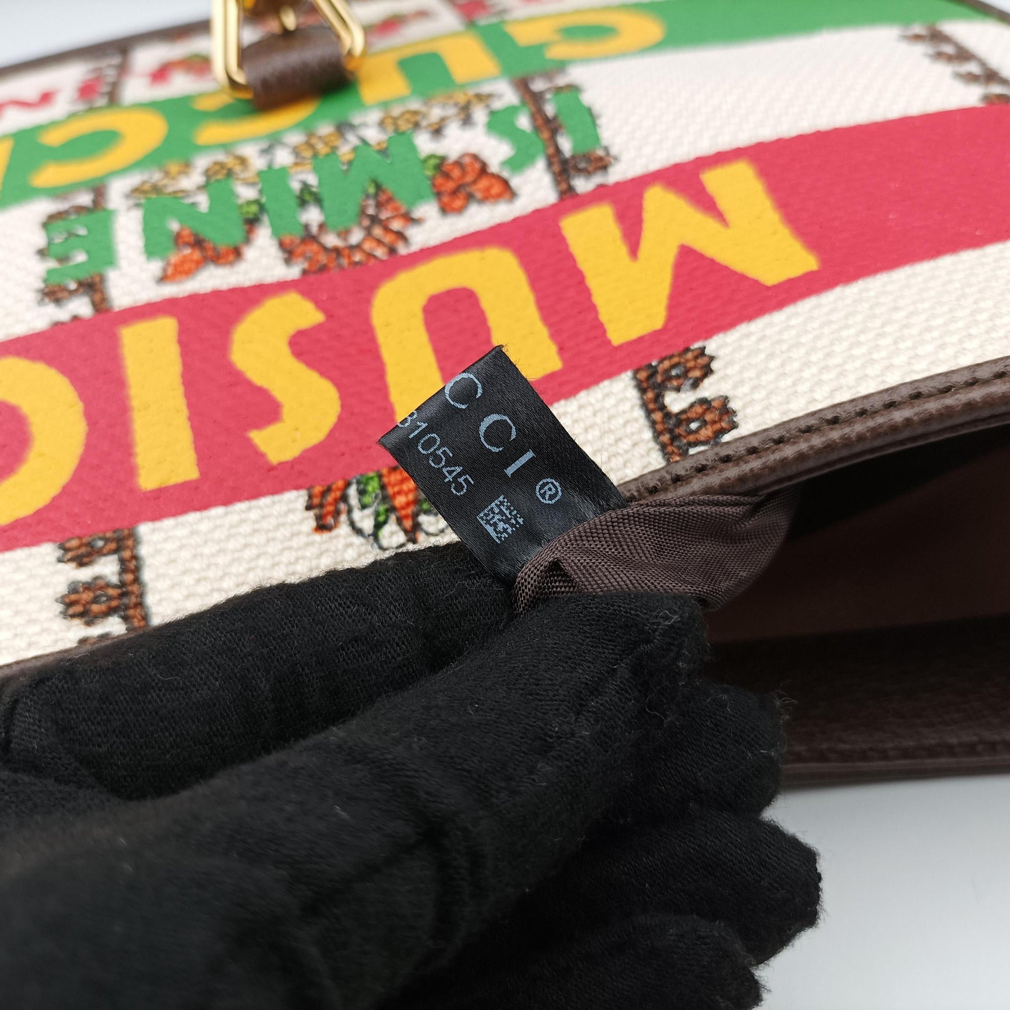 Jackie 1961 Music Is Mine Multicolour canvas×leather 636706 B035810545ジャッキー 1961 ミュージック イズ マイン マルチカラー キャンバス×レザー 636706 B035810545