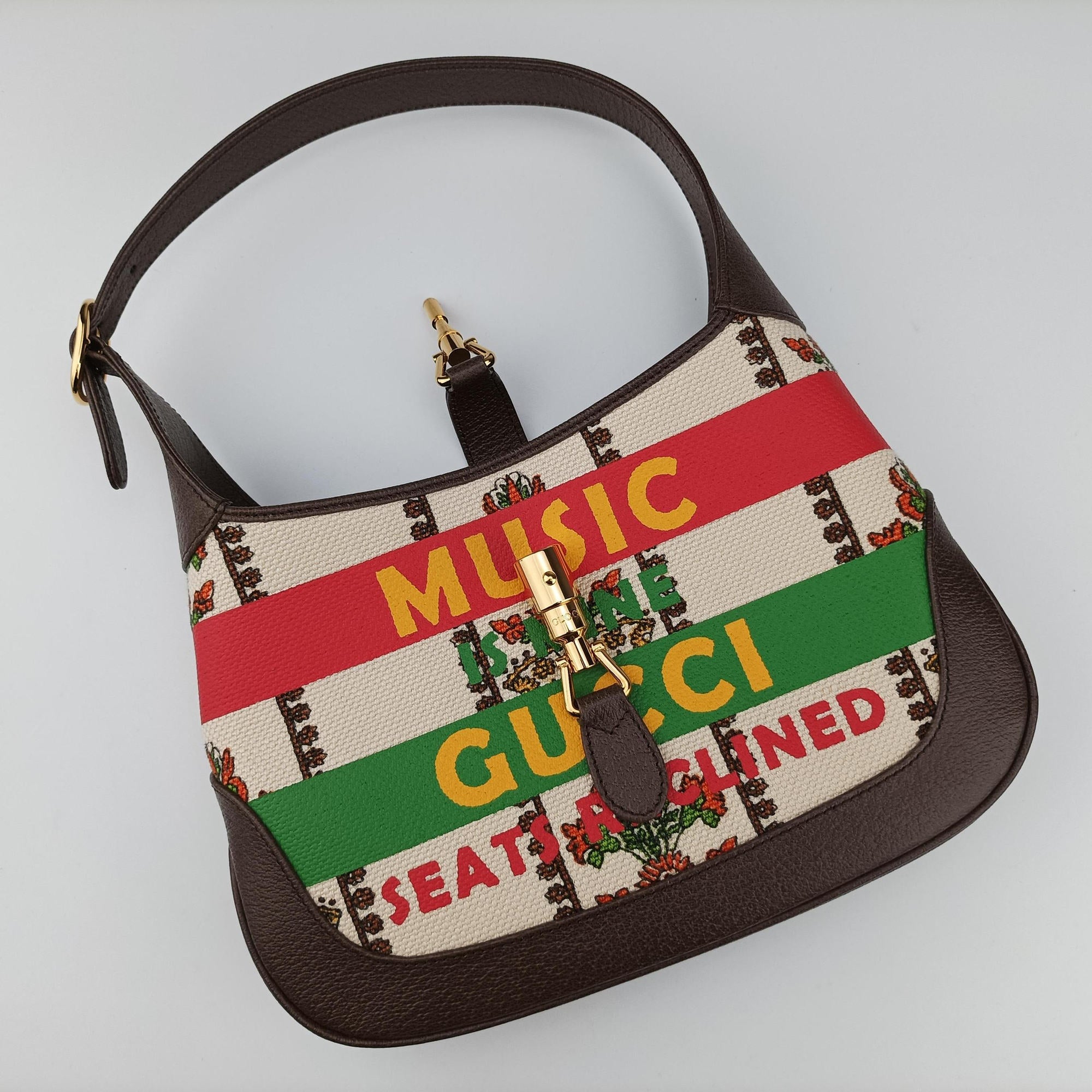 Jackie 1961 Music Is Mine Multicolour canvas×leather 636706 B035810545ジャッキー 1961 ミュージック イズ マイン マルチカラー キャンバス×レザー 636706 B035810545