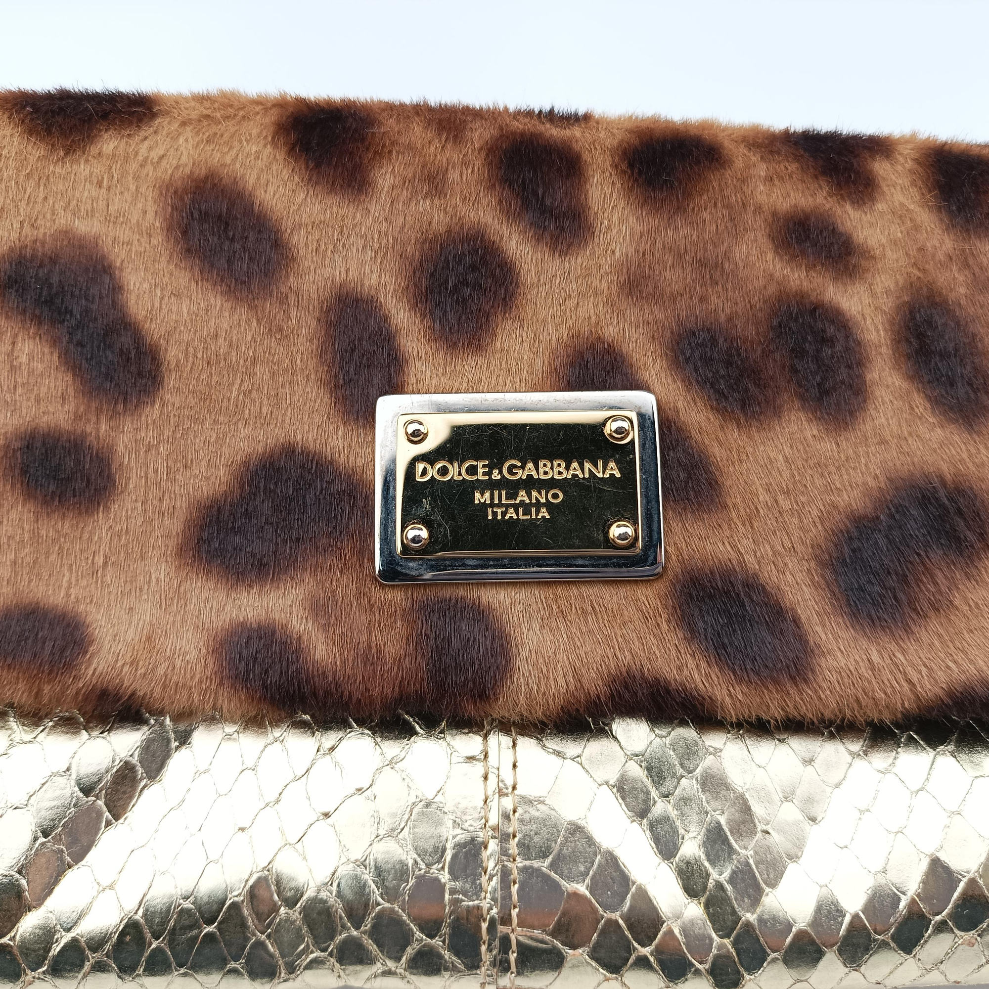 Leopard print Multicolour ponyhair×snakeskin レオパード柄 マルチカラー ハラコ×ヘビ革 