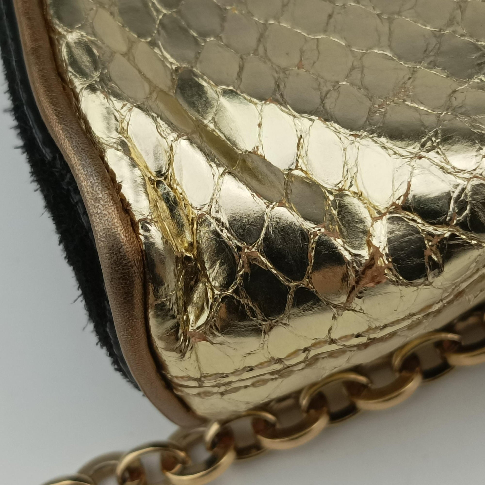 Leopard print Multicolour ponyhair×snakeskin レオパード柄 マルチカラー ハラコ×ヘビ革 