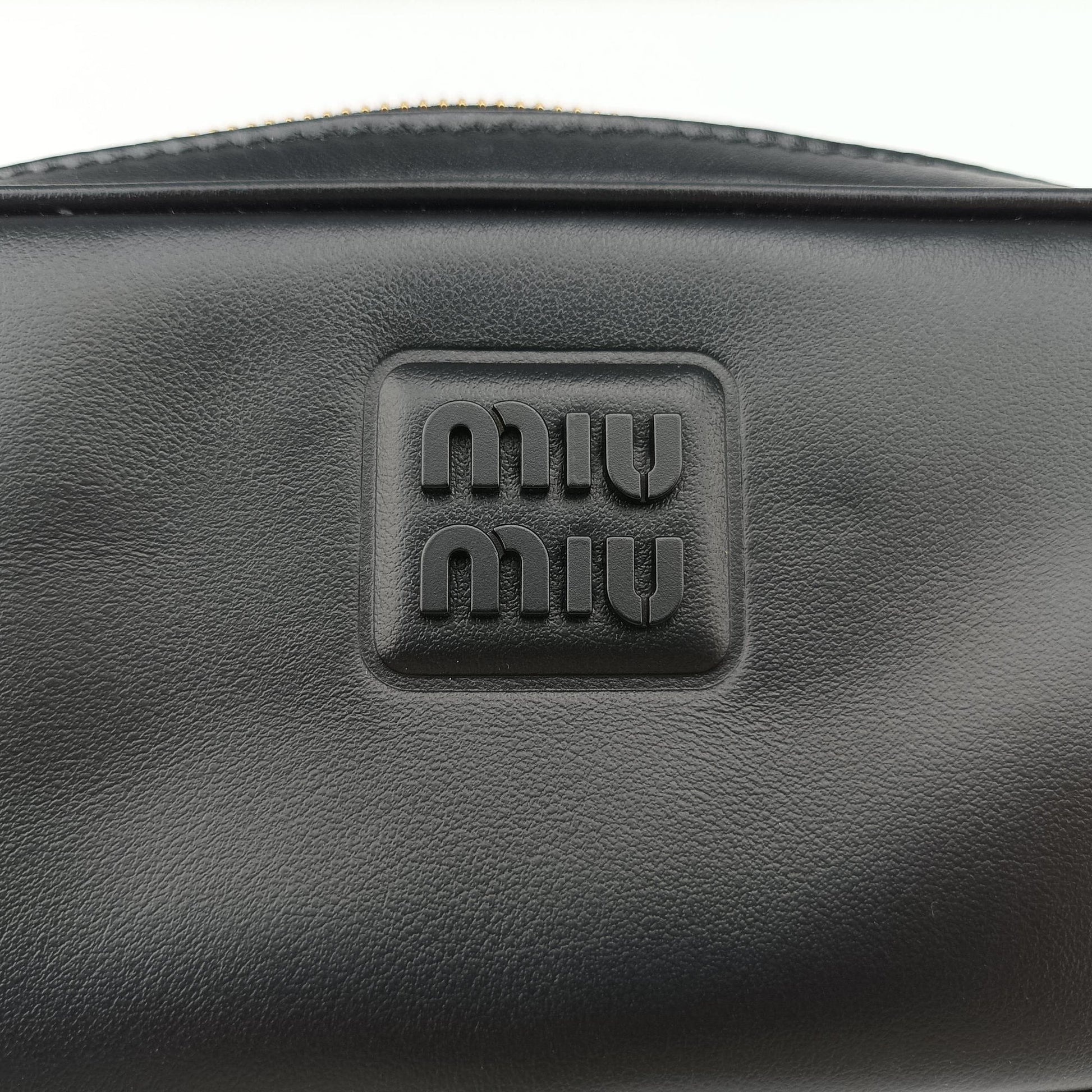 Logo belt Black leather DNP104 80/32ロゴベルト ブラック レザー DNP104 80/32
