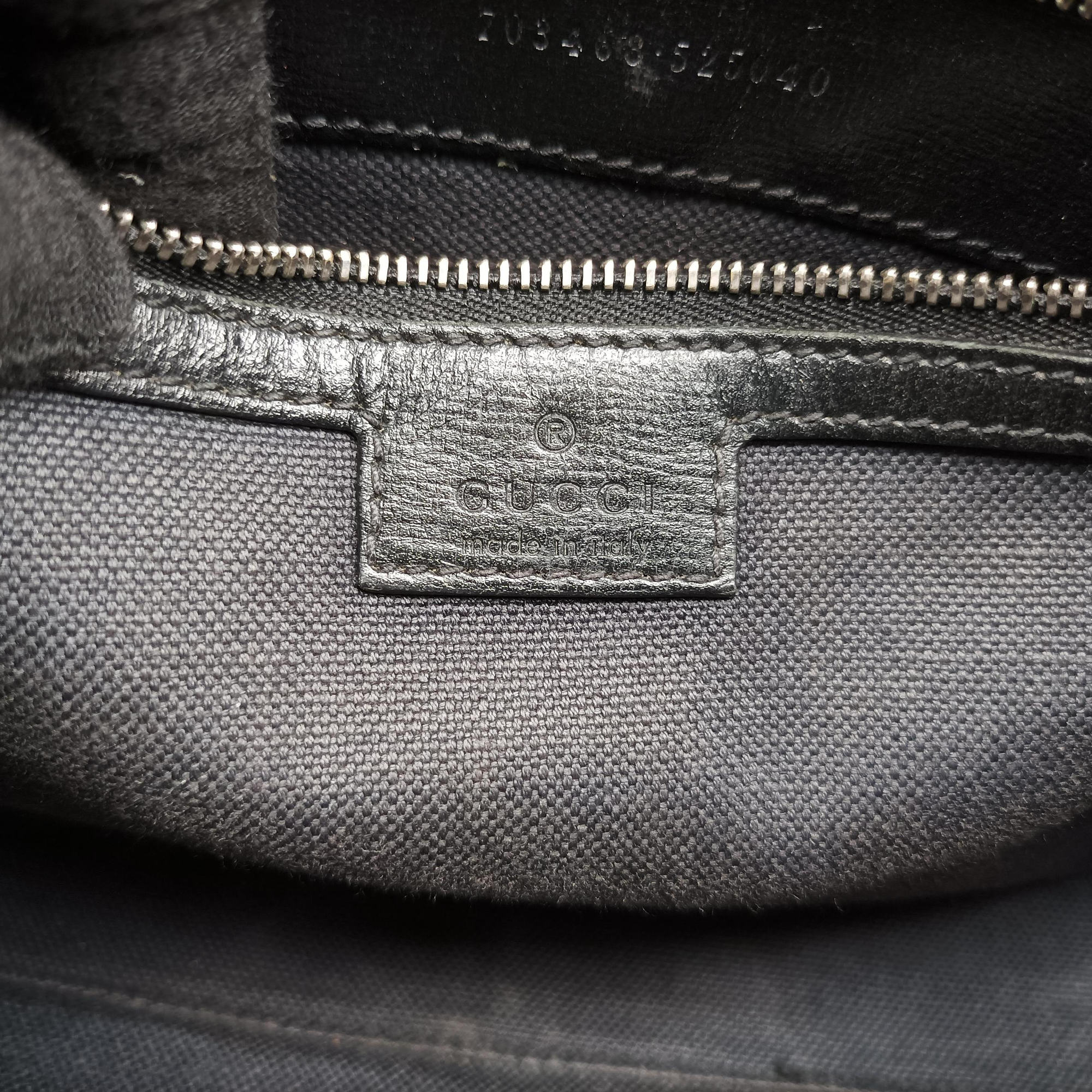 Interlocking G Messenger Black PVC coated canvas×Leather 703468 H037807826インターロッキングG ブラック PVCコーティングキャンバス×レザー 703468 H037807826