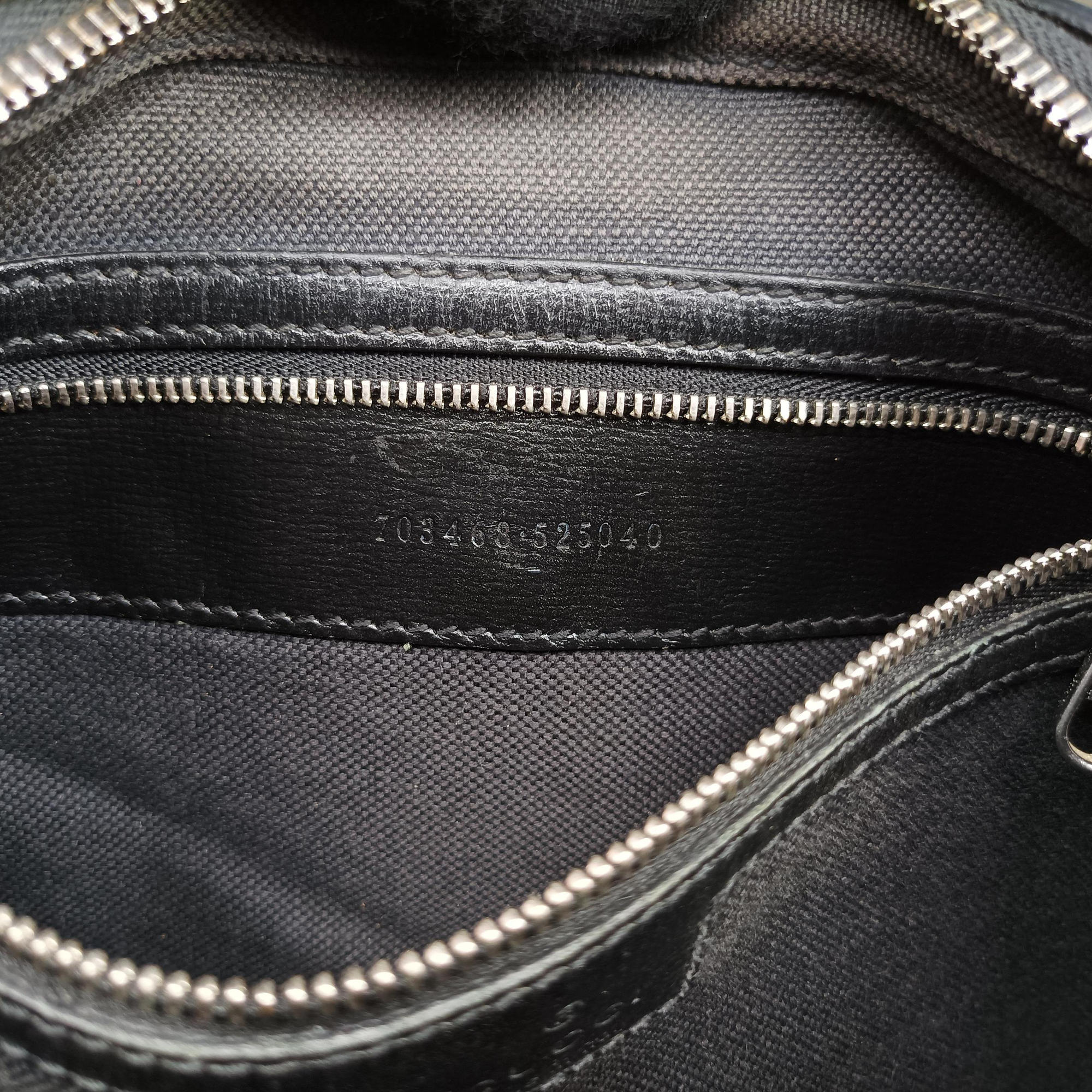 Interlocking G Messenger Black PVC coated canvas×Leather 703468 H037807826インターロッキングG ブラック PVCコーティングキャンバス×レザー 703468 H037807826