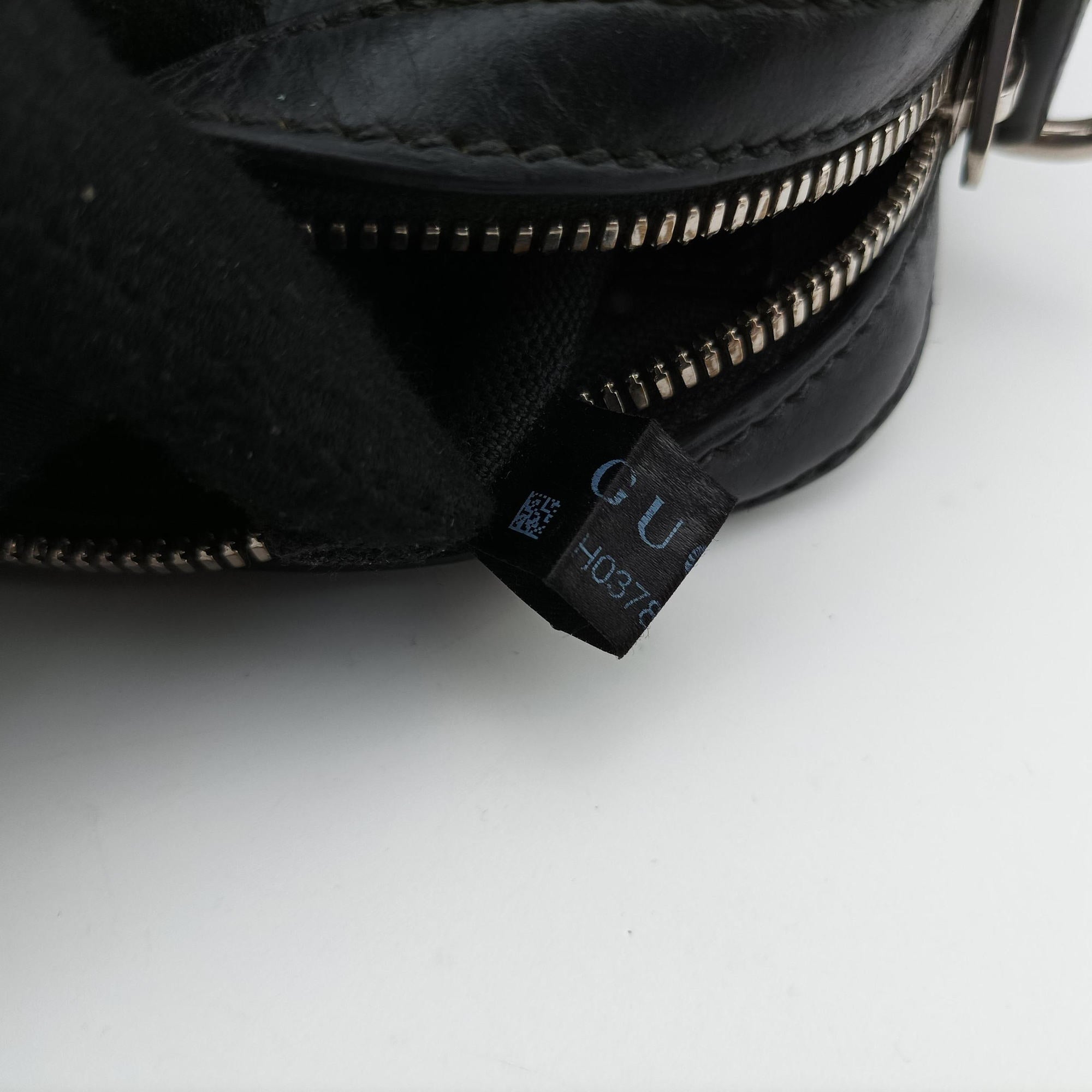 Interlocking G Messenger Black PVC coated canvas×Leather 703468 H037807826インターロッキングG ブラック PVCコーティングキャンバス×レザー 703468 H037807826