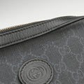 Interlocking G Messenger Black PVC coated canvas×Leather 703468 H037807826インターロッキングG ブラック PVCコーティングキャンバス×レザー 703468 H037807826