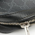 Interlocking G Messenger Black PVC coated canvas×Leather 703468 H037807826インターロッキングG ブラック PVCコーティングキャンバス×レザー 703468 H037807826