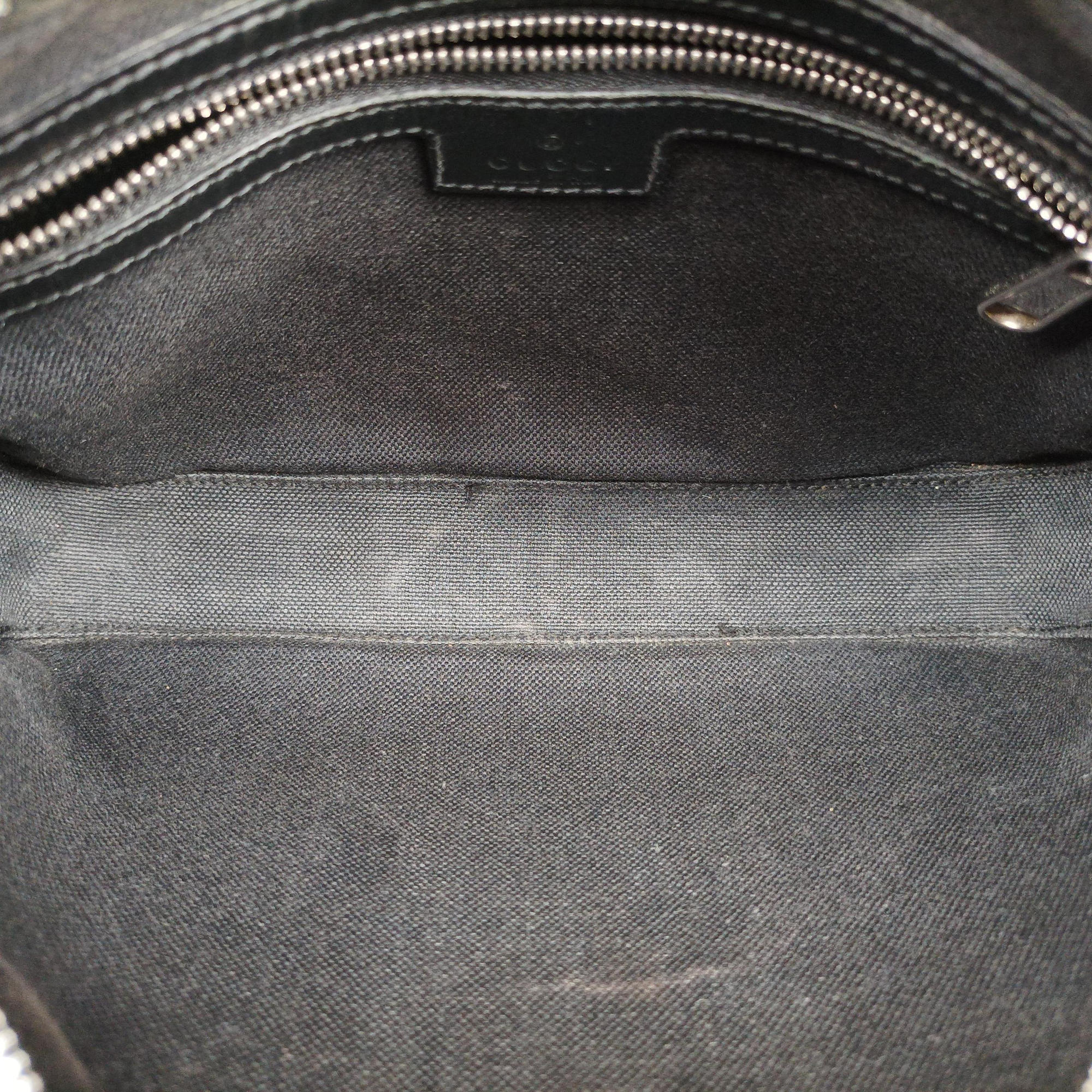 Interlocking G Messenger Black PVC coated canvas×Leather 703468 H037807826インターロッキングG ブラック PVCコーティングキャンバス×レザー 703468 H037807826