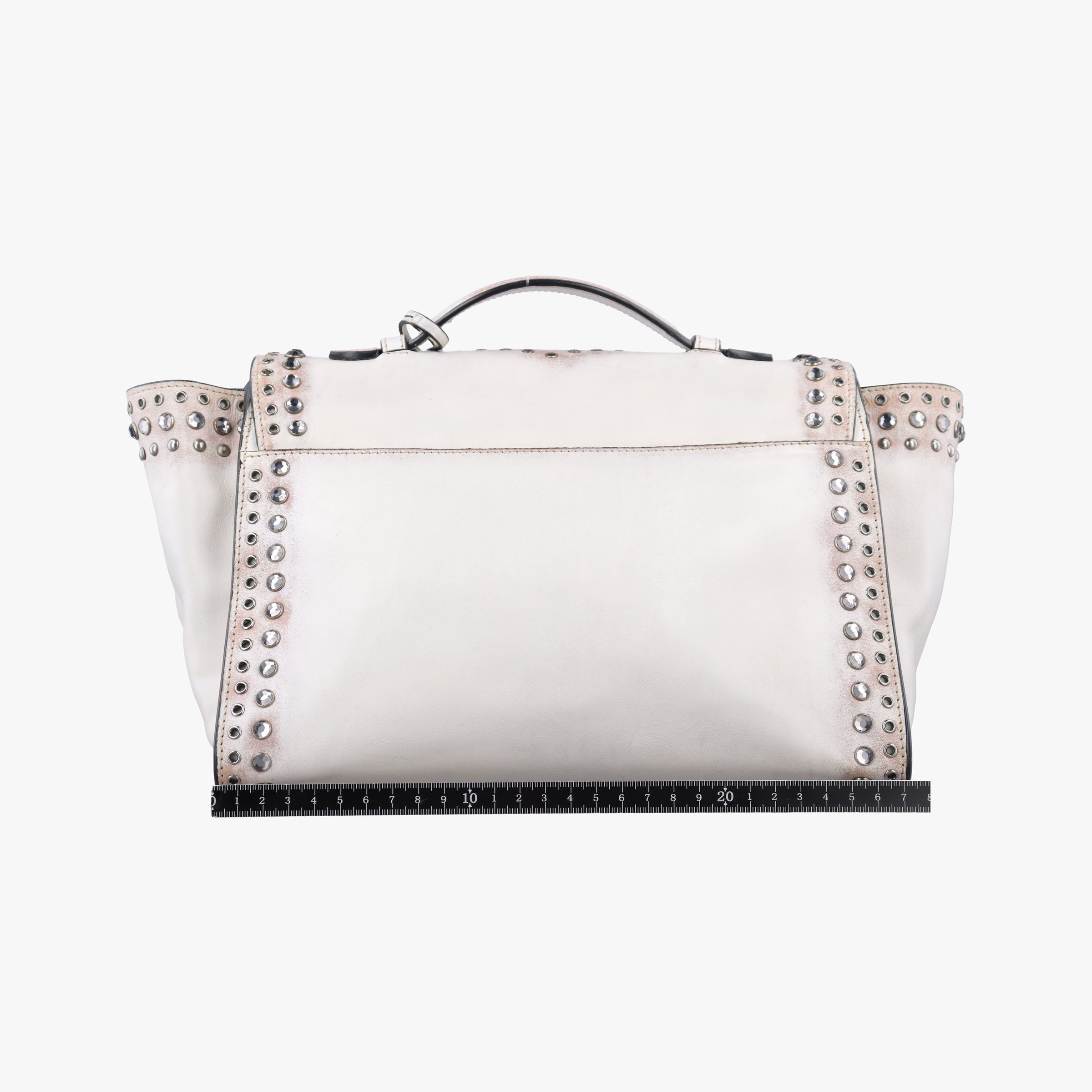 Vitello Vintage Studded Sound White Leather 110ヴィテッロ ヴィンテージ スタッデッド サウンド ホワイト レザー 110
