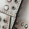 Vitello Vintage Studded Sound White Leather 110ヴィテッロ ヴィンテージ スタッデッド サウンド ホワイト レザー 110