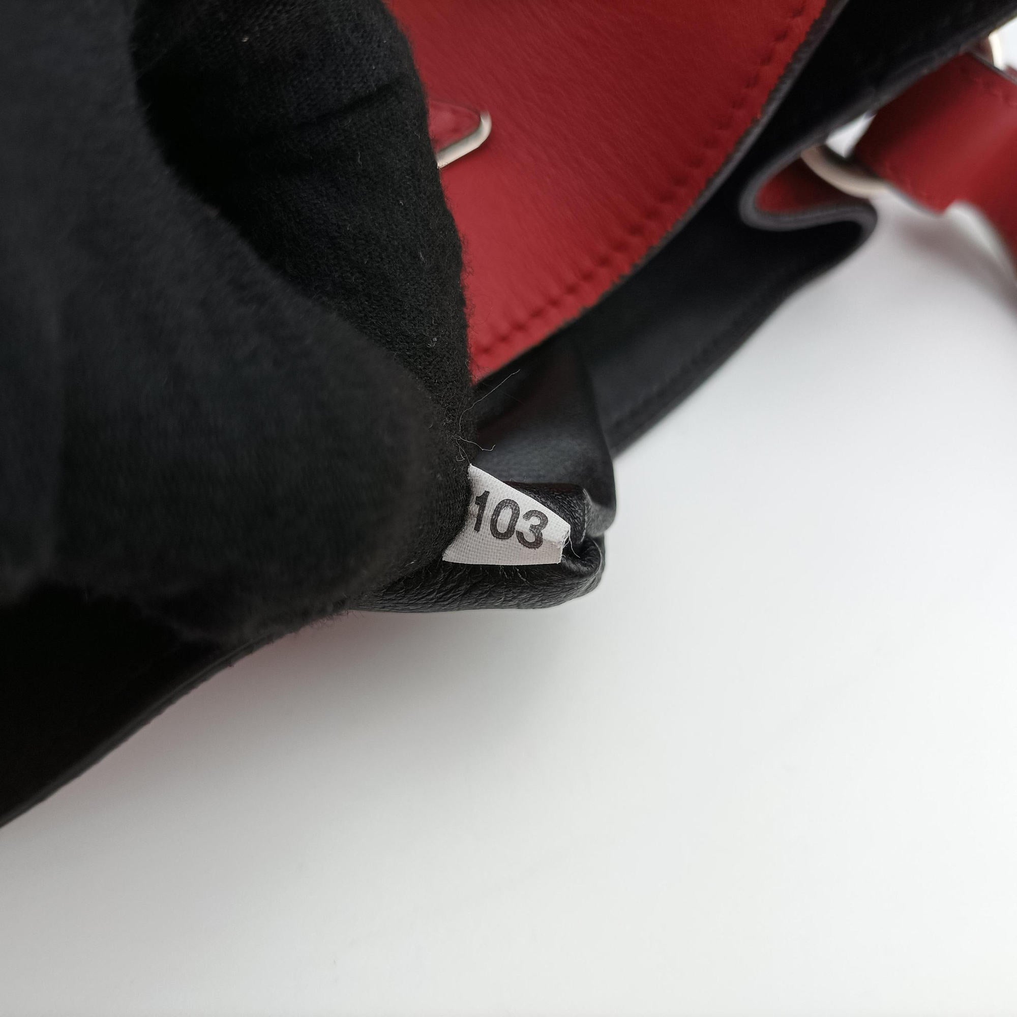 Tassel Drawstring Bucket Red leather BR5069 103タッセル ドローストリング バケツ レッド レザー BR5069 103