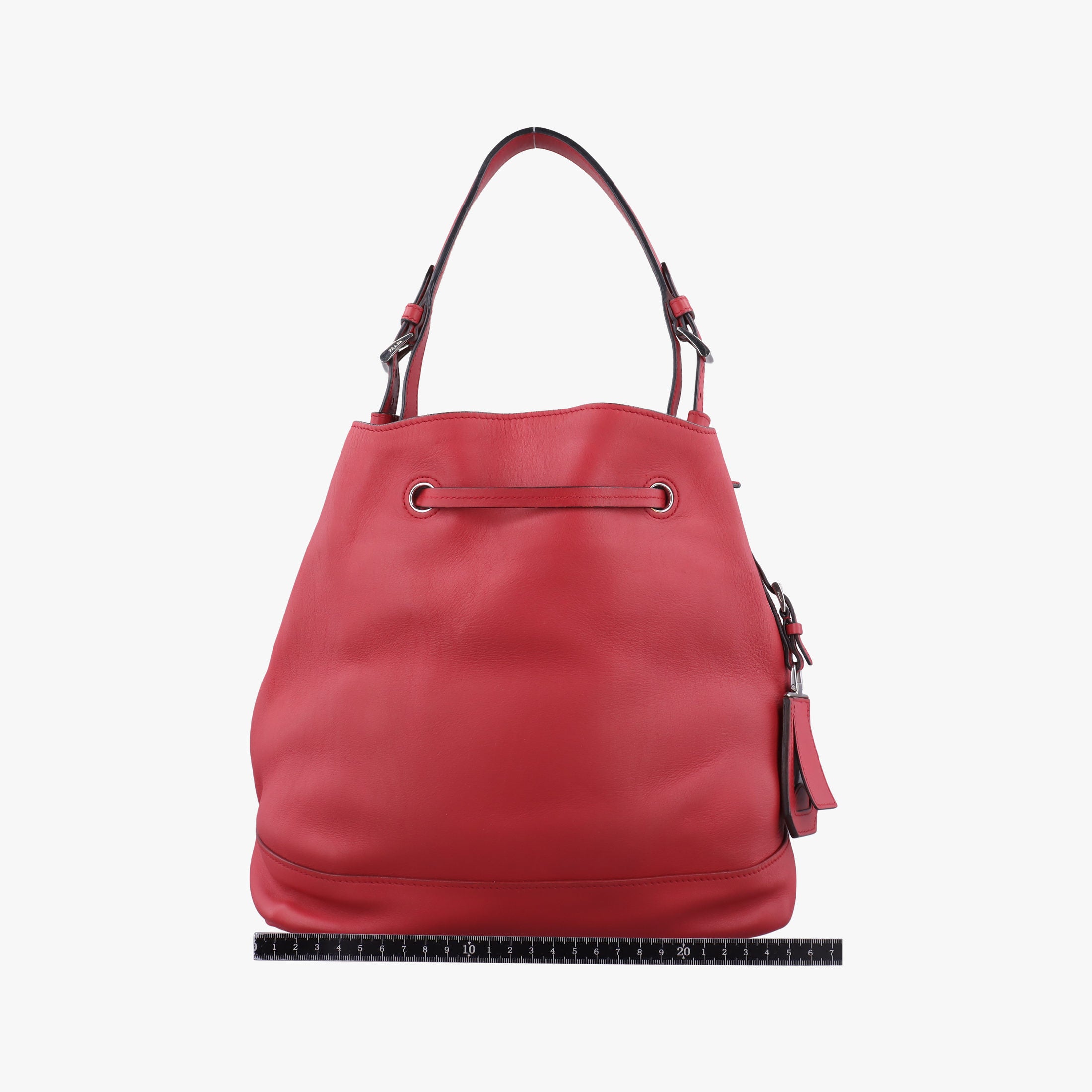 Tassel Drawstring Bucket Red leather BR5069 103タッセル ドローストリング バケツ レッド レザー BR5069 103