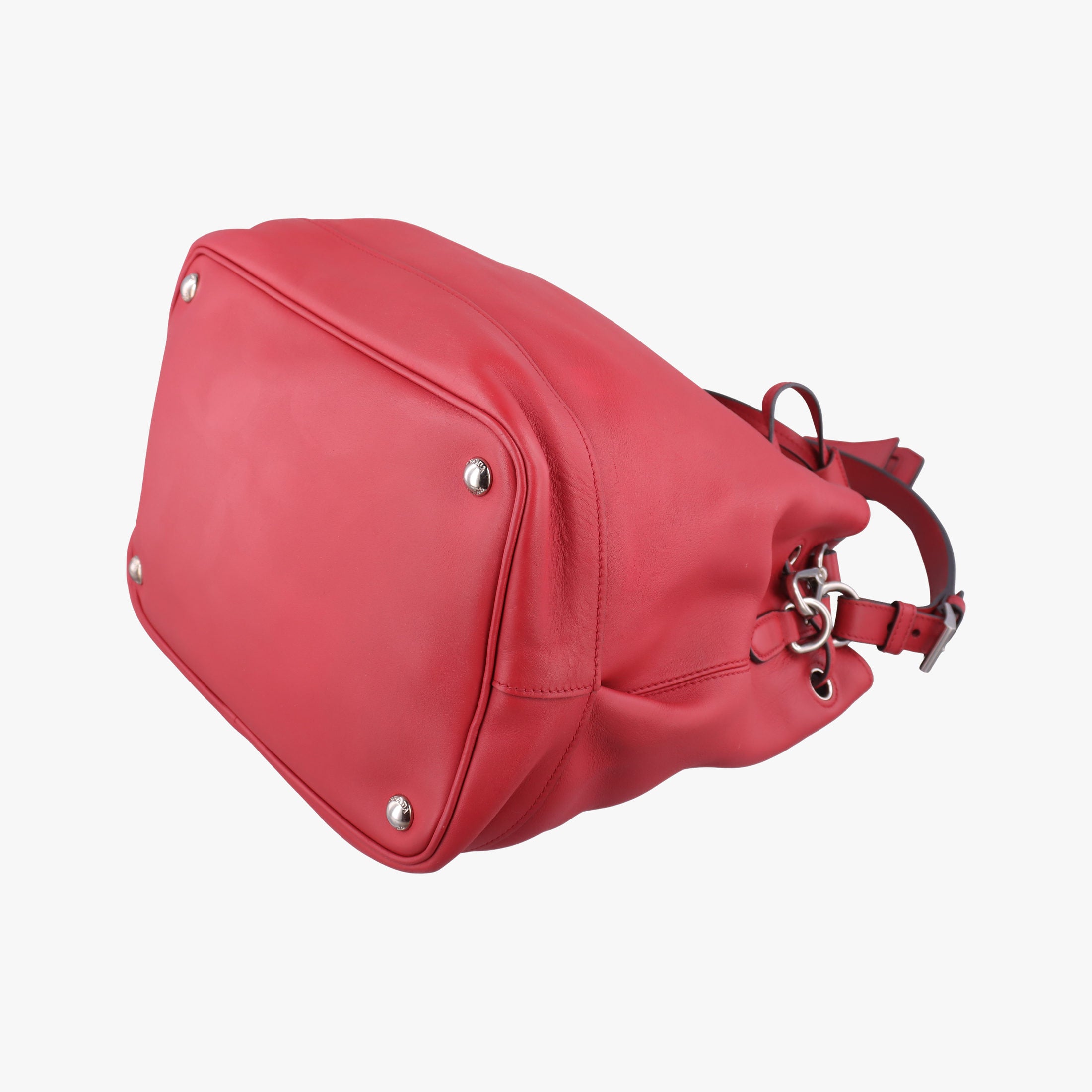 Tassel Drawstring Bucket Red leather BR5069 103タッセル ドローストリング バケツ レッド レザー BR5069 103