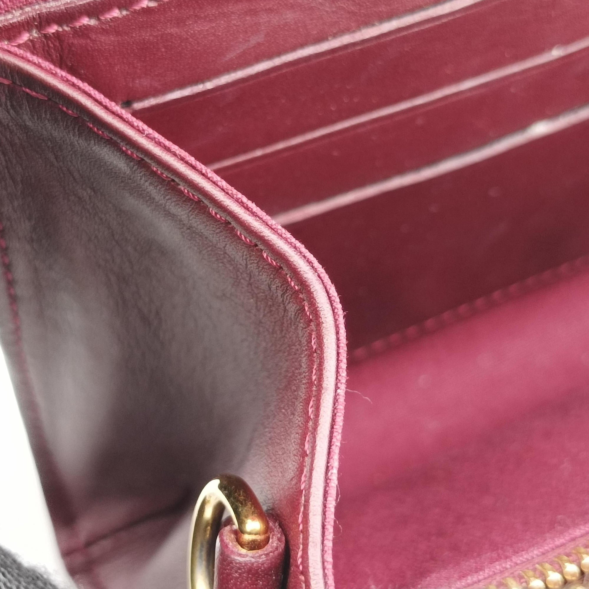 Clutch Ana Amarante Vernis M91549 TR2111クラッチ アナ アマラント ヴェルニ M91549 TR2111